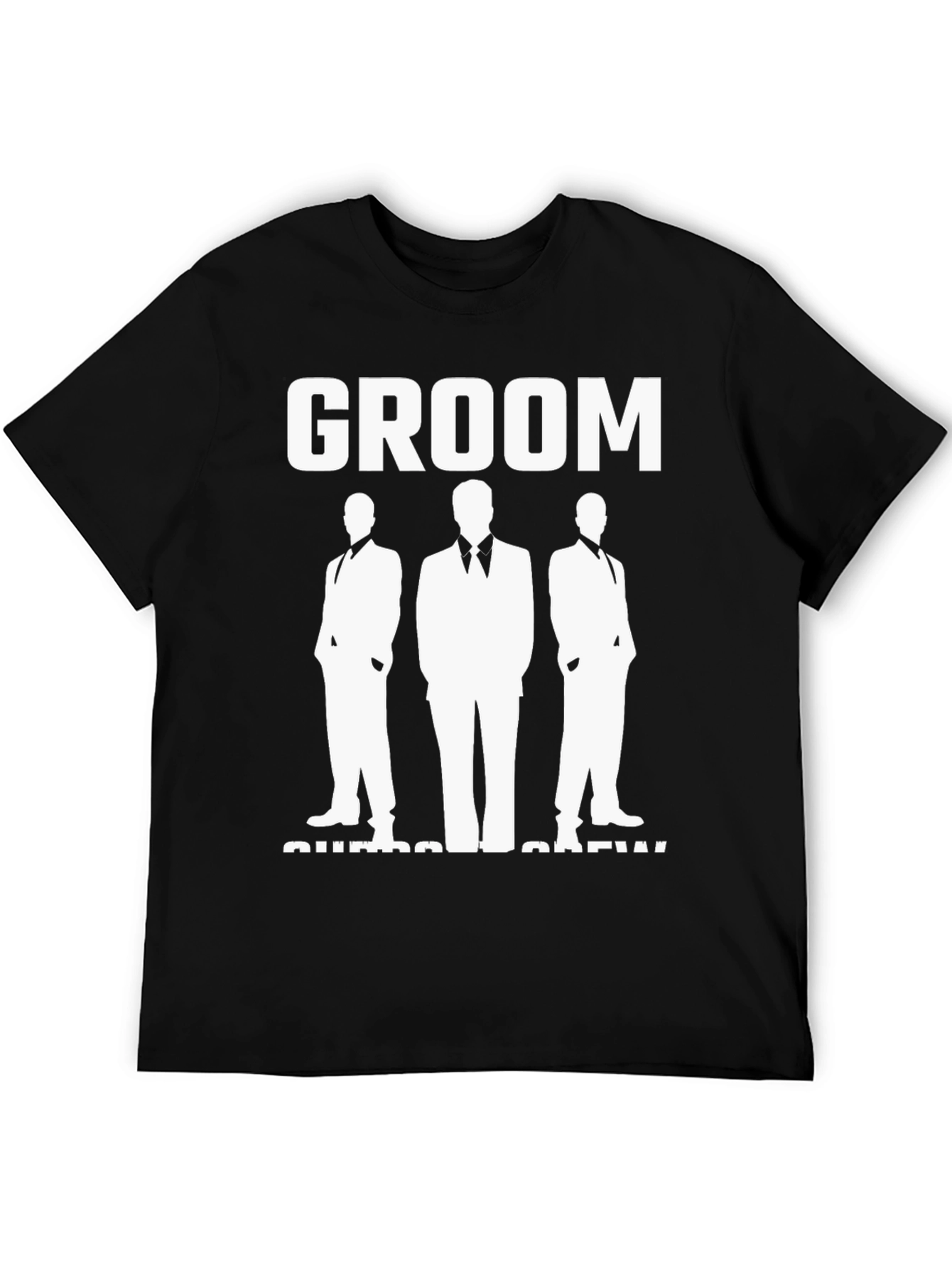 Groom Squad Crew Black T-Shirt