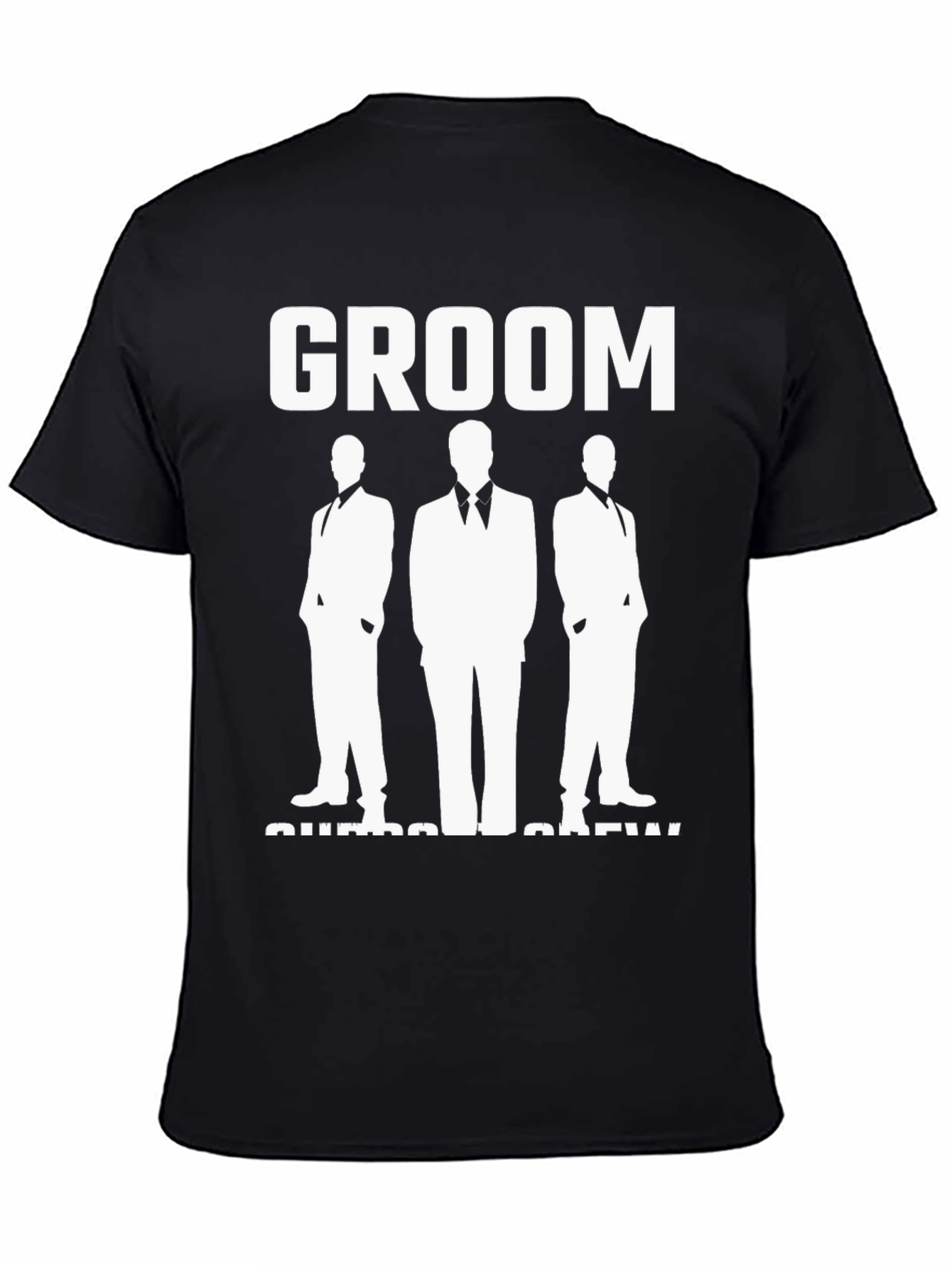 Groom Squad Crew Black T-Shirt