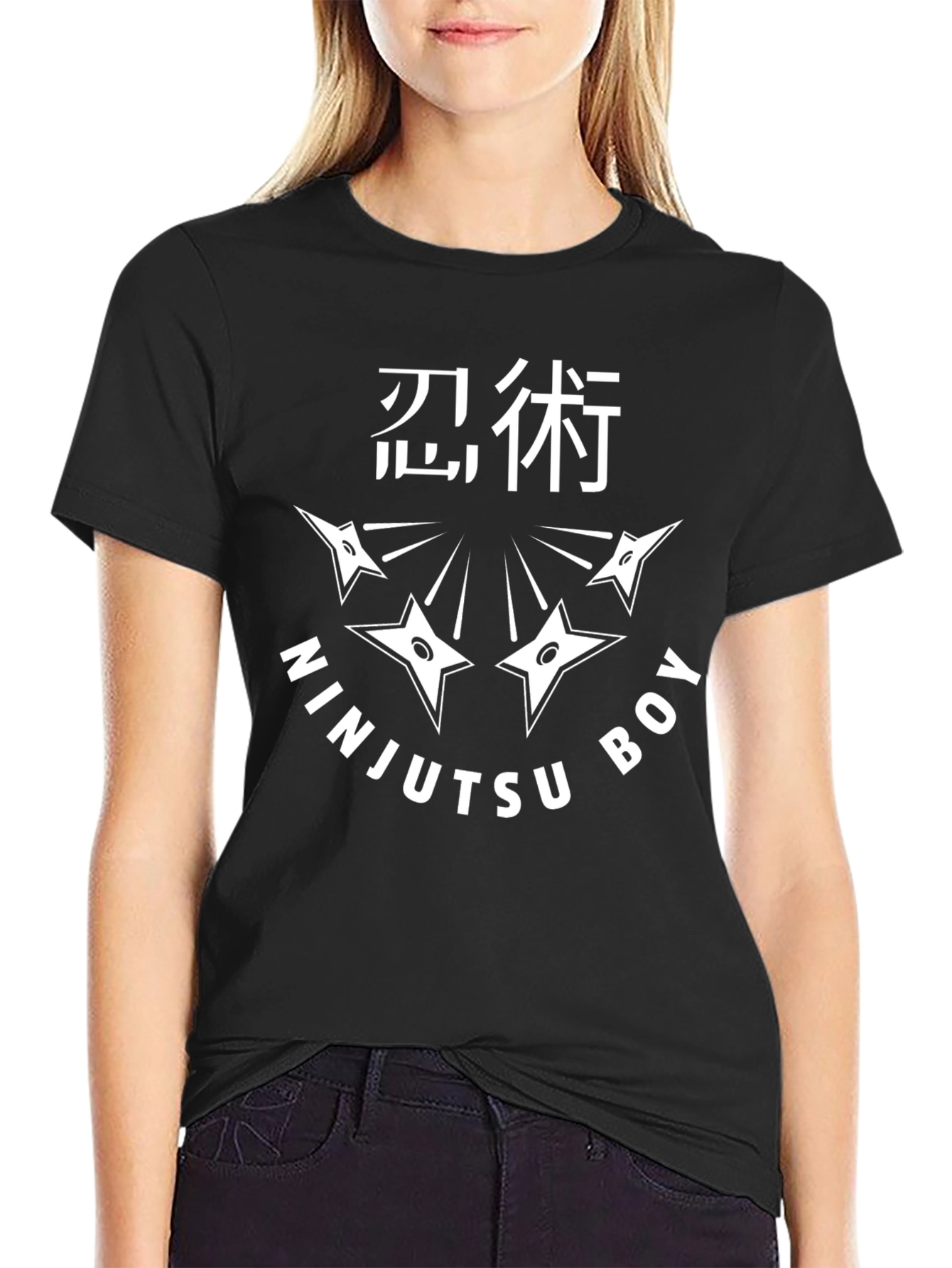 Ninjutsu Boy Graphic T-Shirt - Black