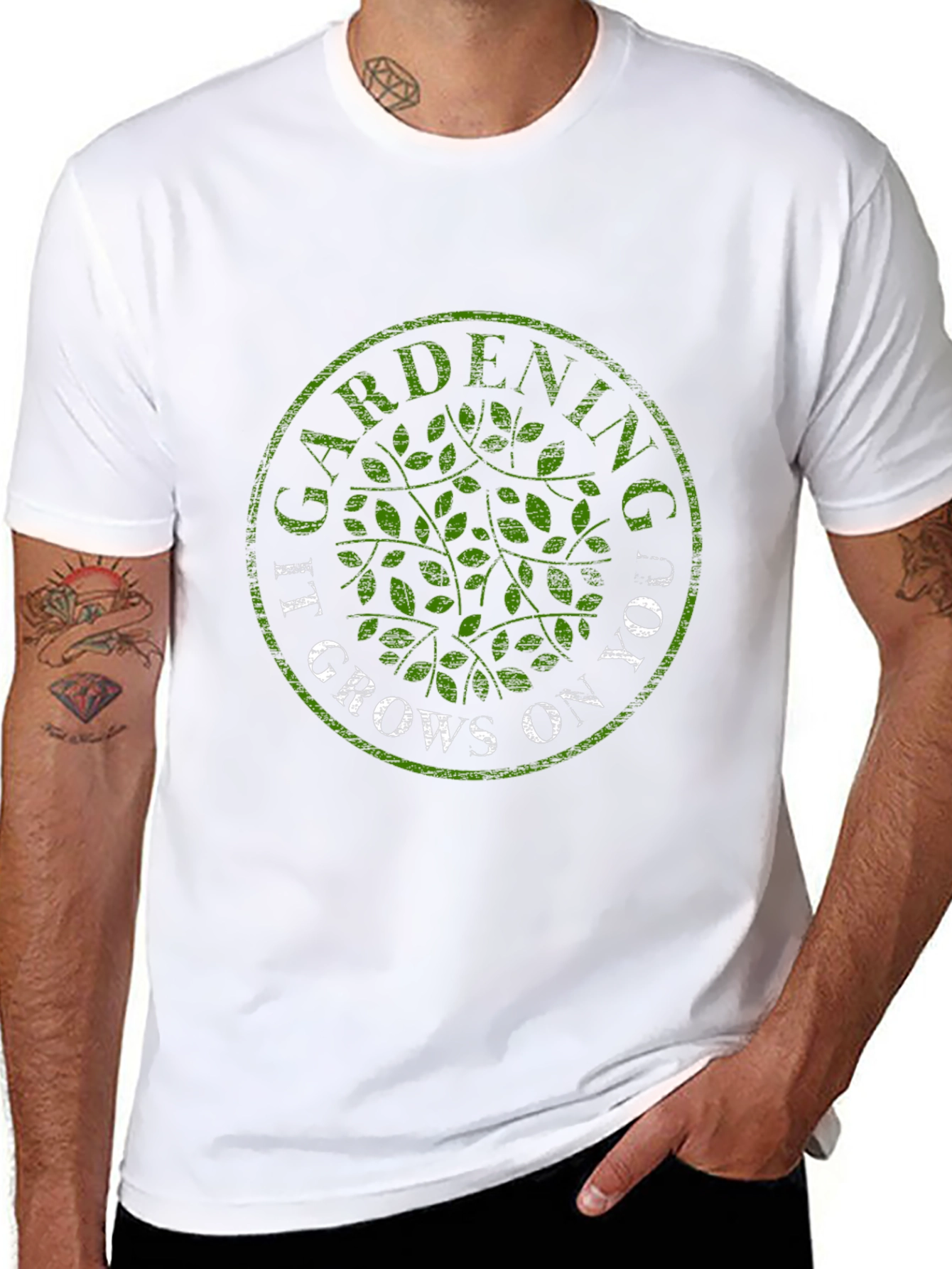 Gardening Grows On You T-Shirt - Black