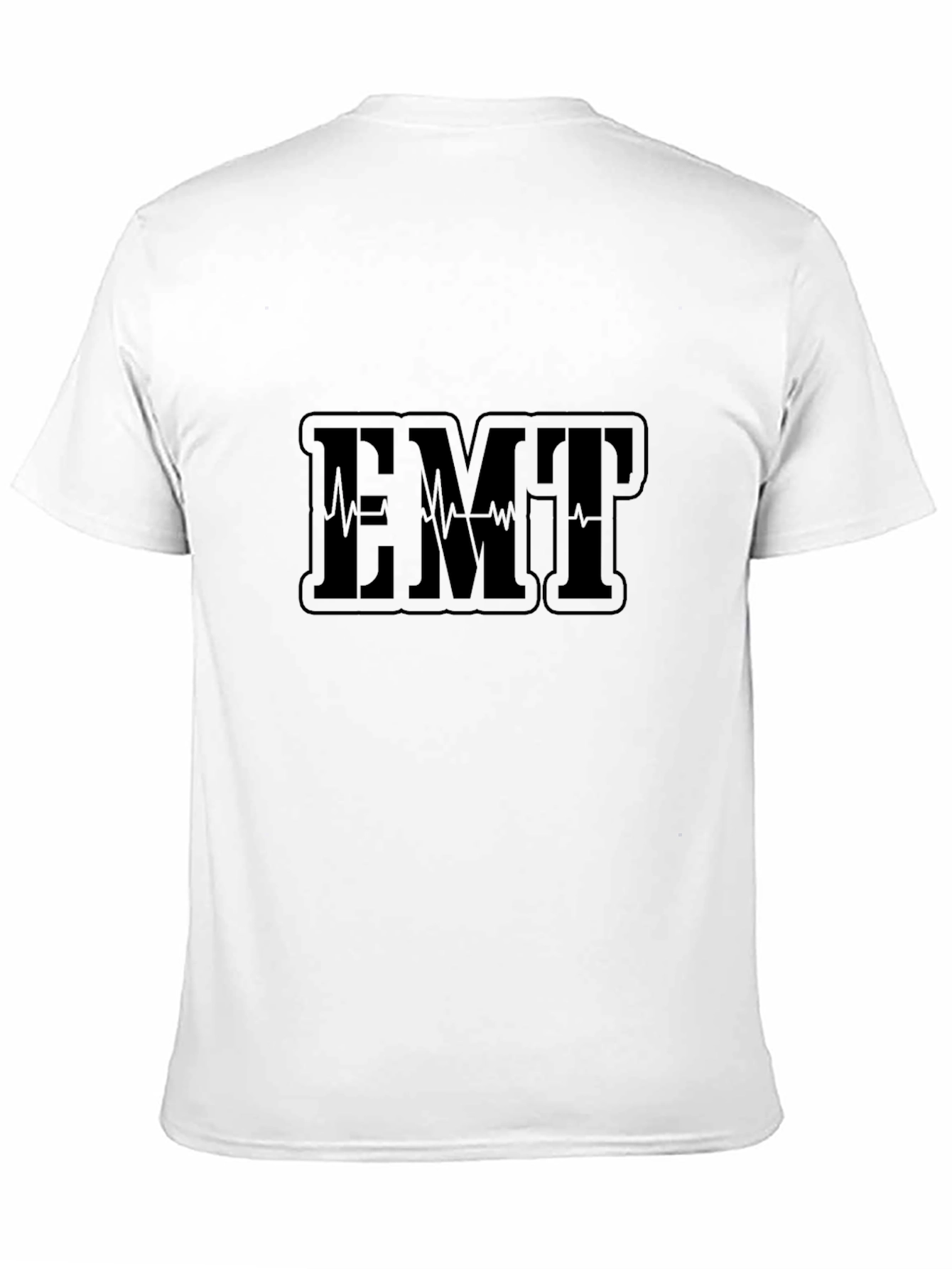 EMT Heartbeat Black T-Shirt