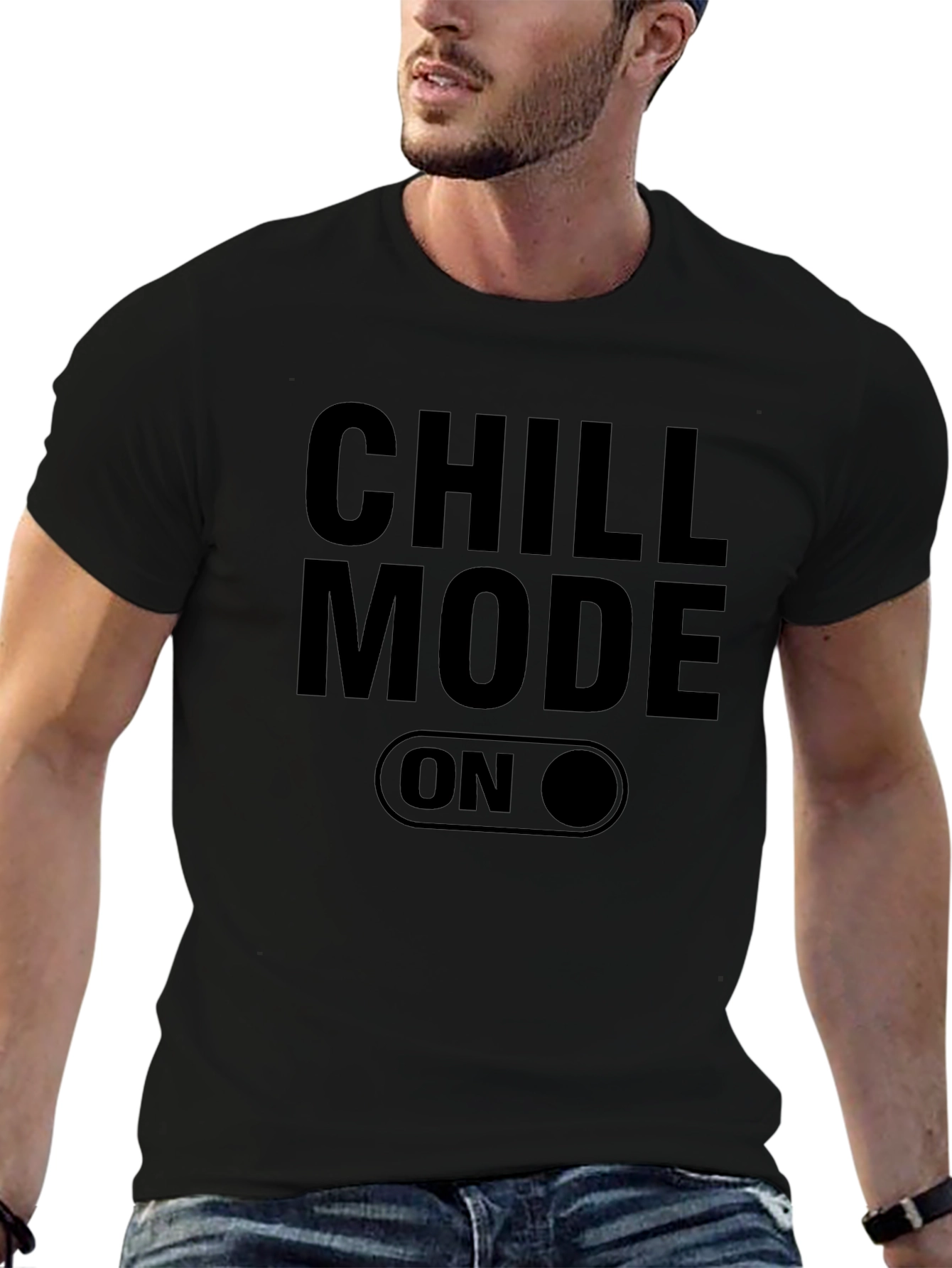 Chill Mode On Graphic Tee - Relaxed Comfort