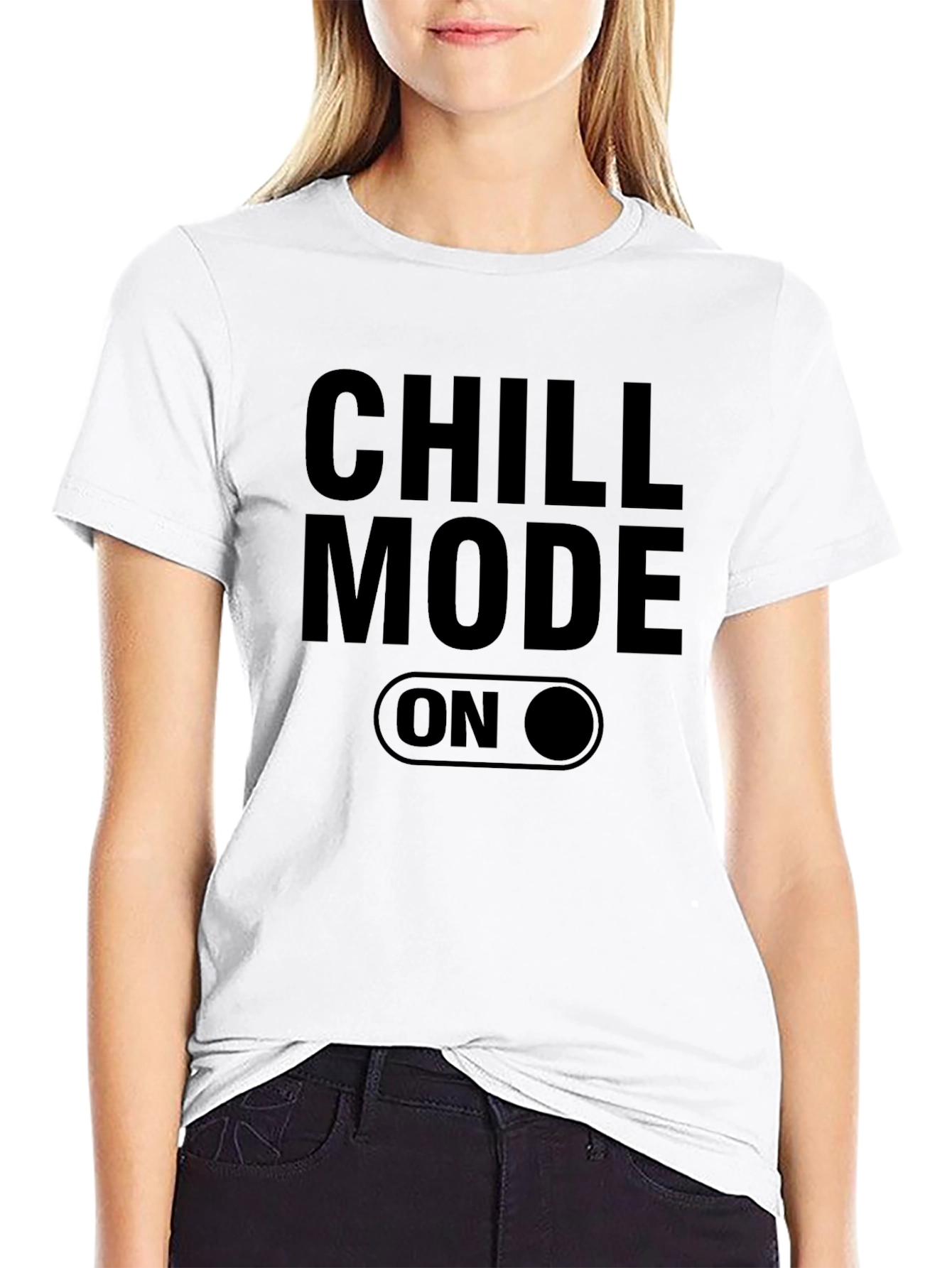 Chill Mode On Graphic Tee - Relaxed Comfort