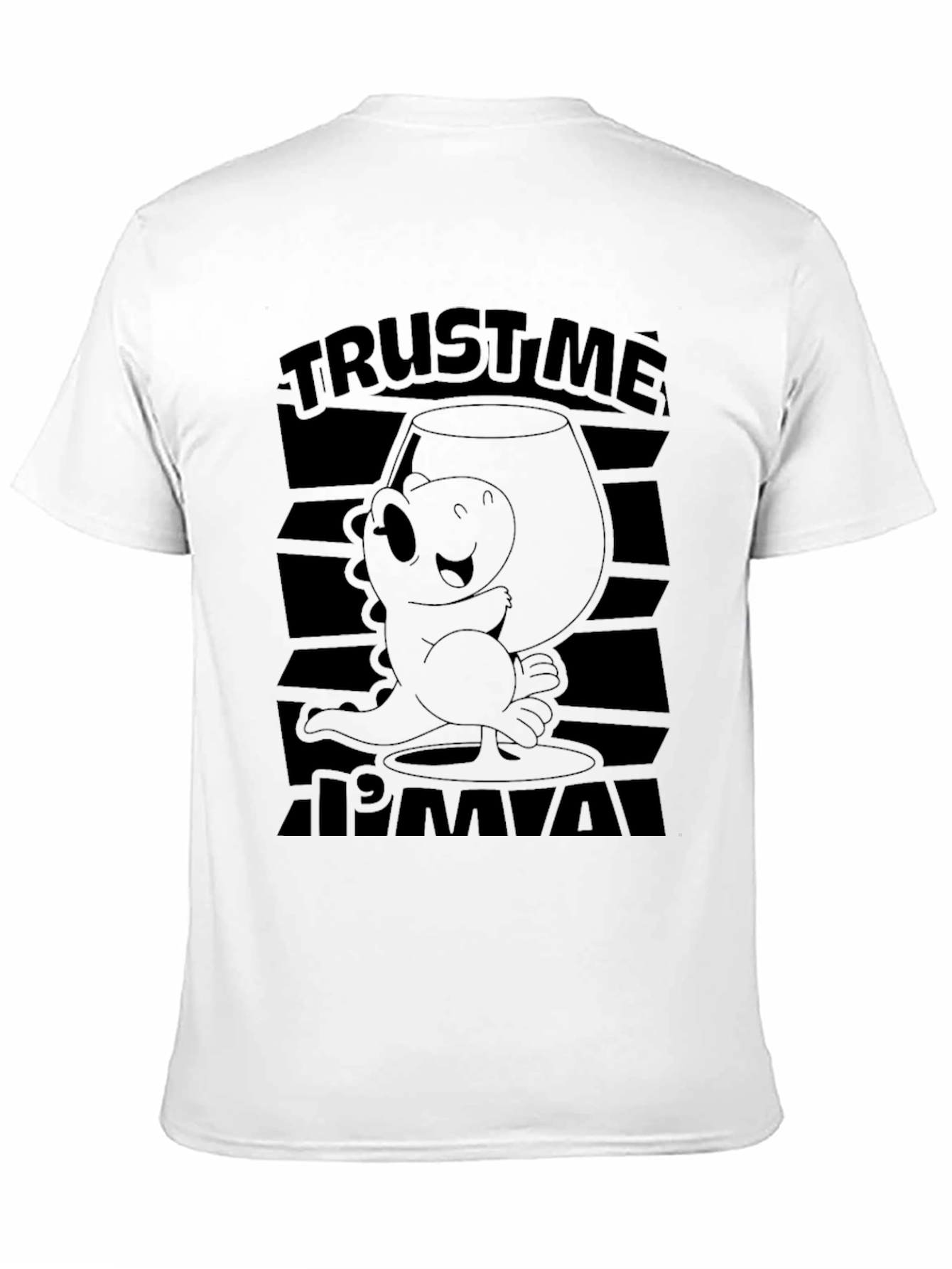 Trust Me Im a Dino Black Graphic T-Shirt