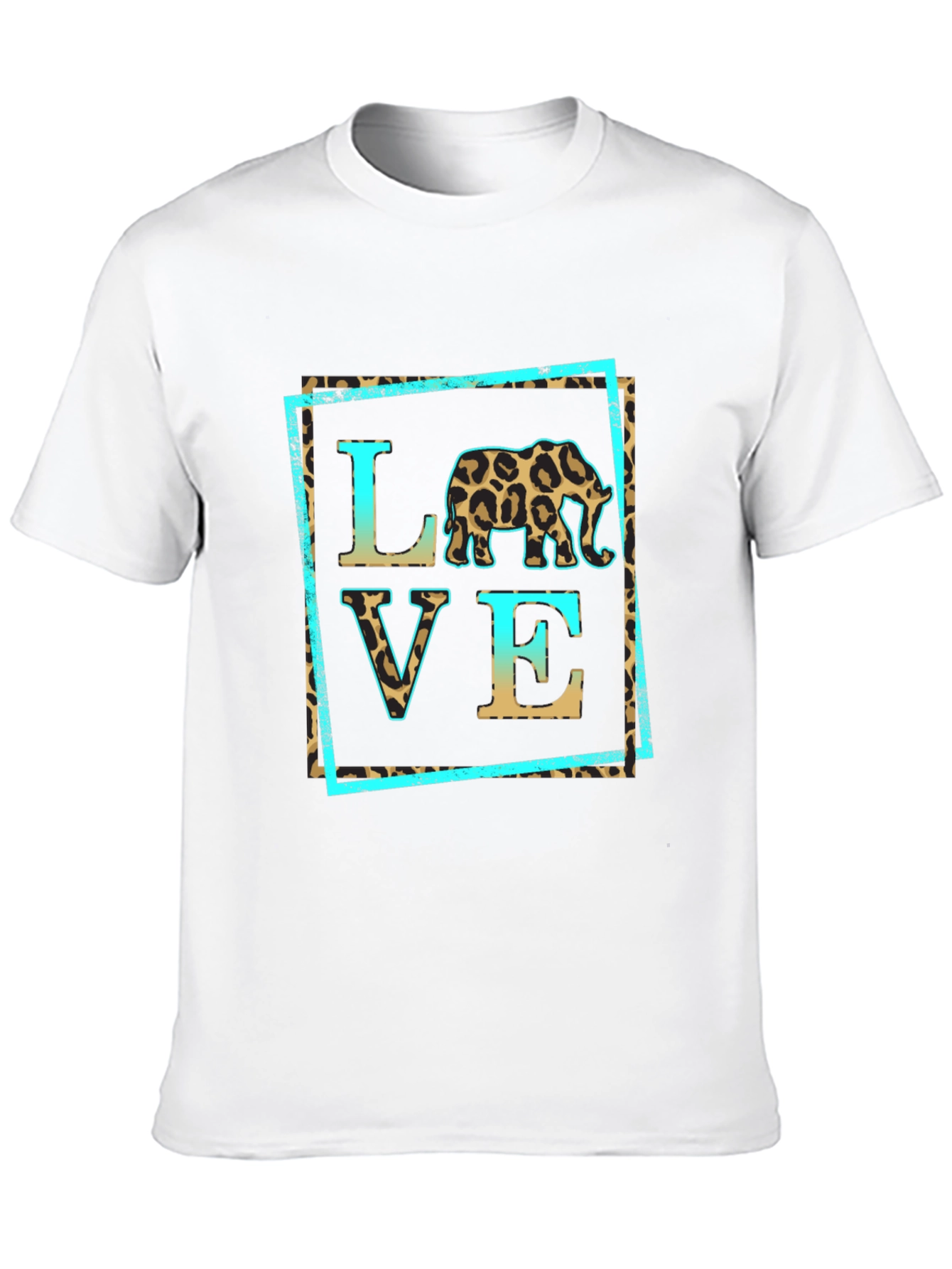 Leopard Elephant Love T-Shirt
