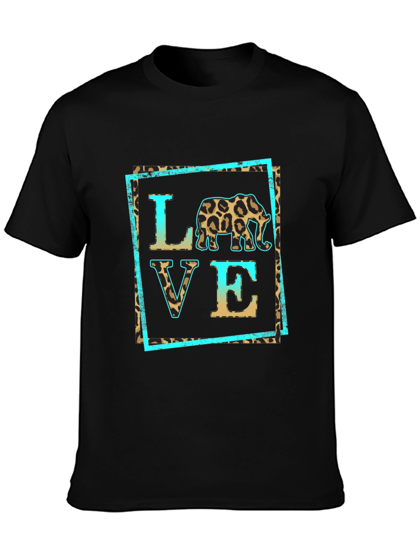 Leopard Elephant Love T-Shirt