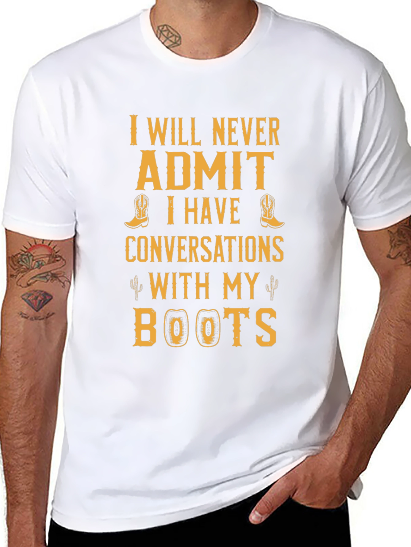 Cowboy Boot Conversation T-Shirt
