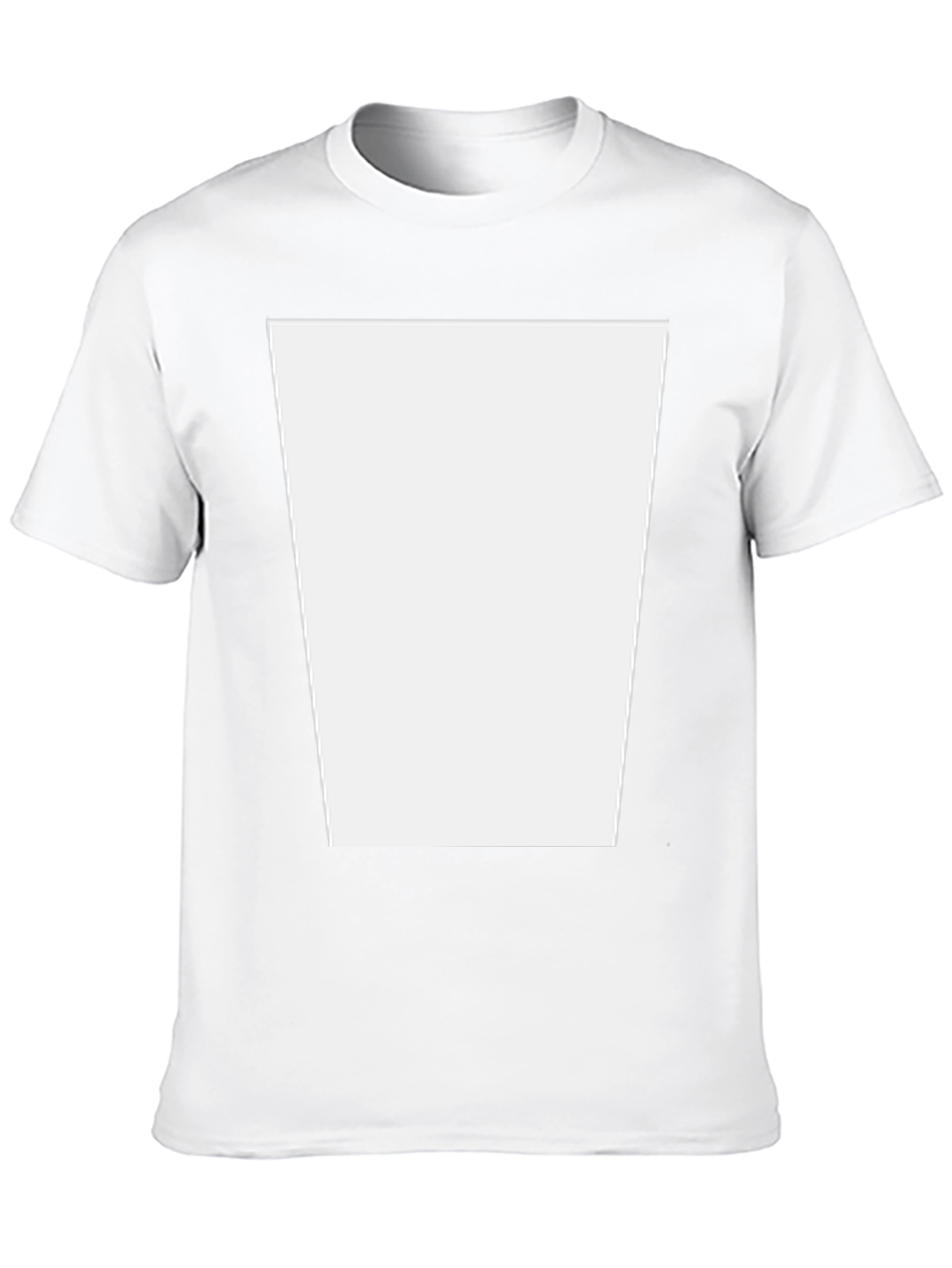 Classic Black T-Shirt with Customizable Print Area