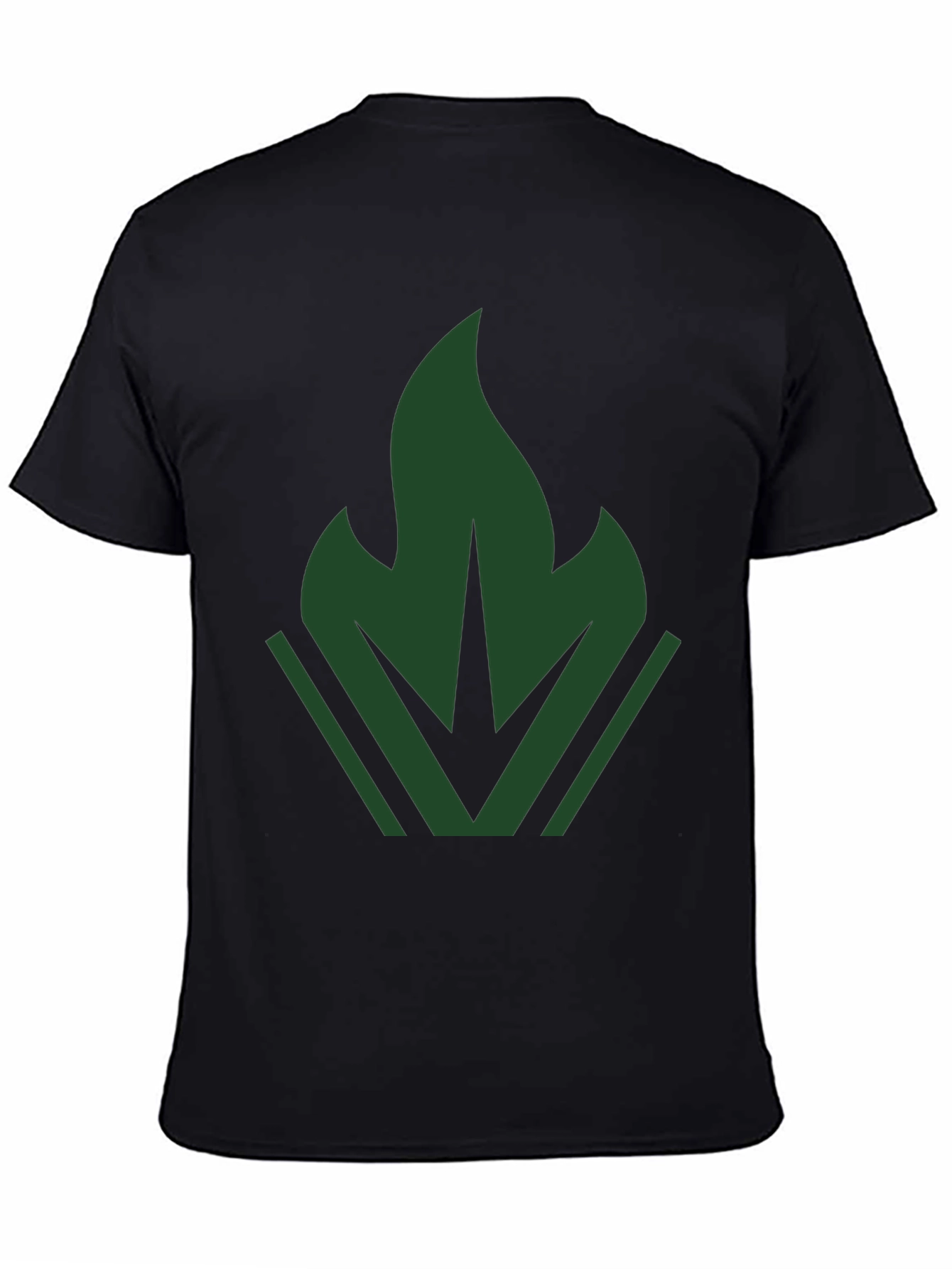 Dark Green Emblem Tee - Modern Casual Style