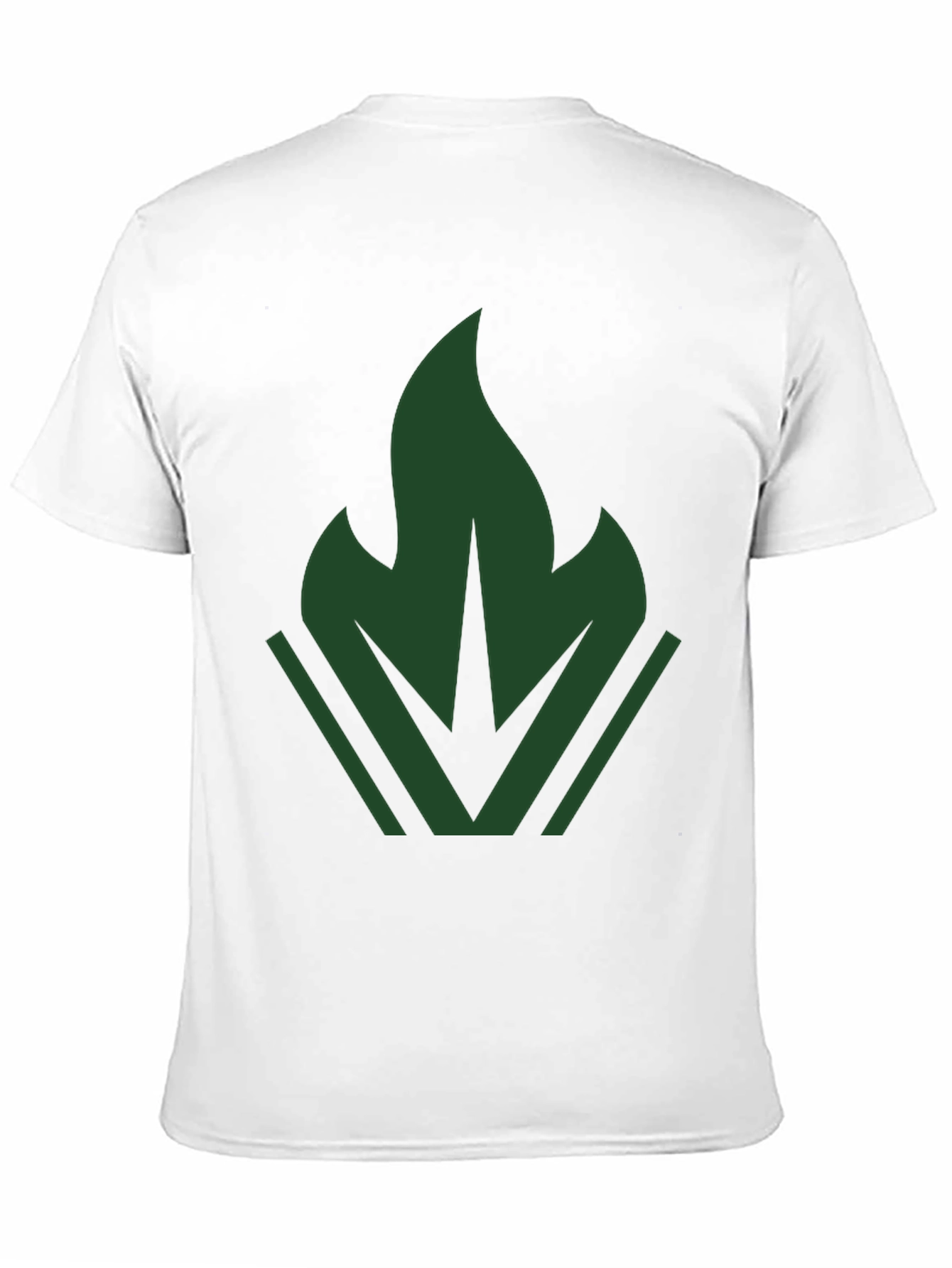Dark Green Emblem Tee - Modern Casual Style
