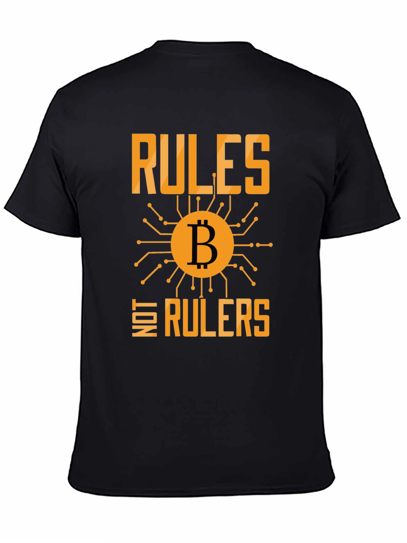Bitcoin Rules Not Rulers Graphic T-Shirt