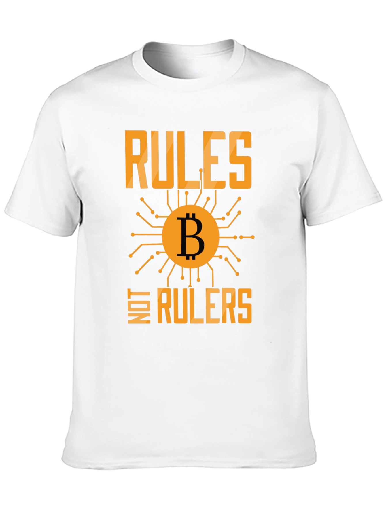 Bitcoin Rules Not Rulers Graphic T-Shirt