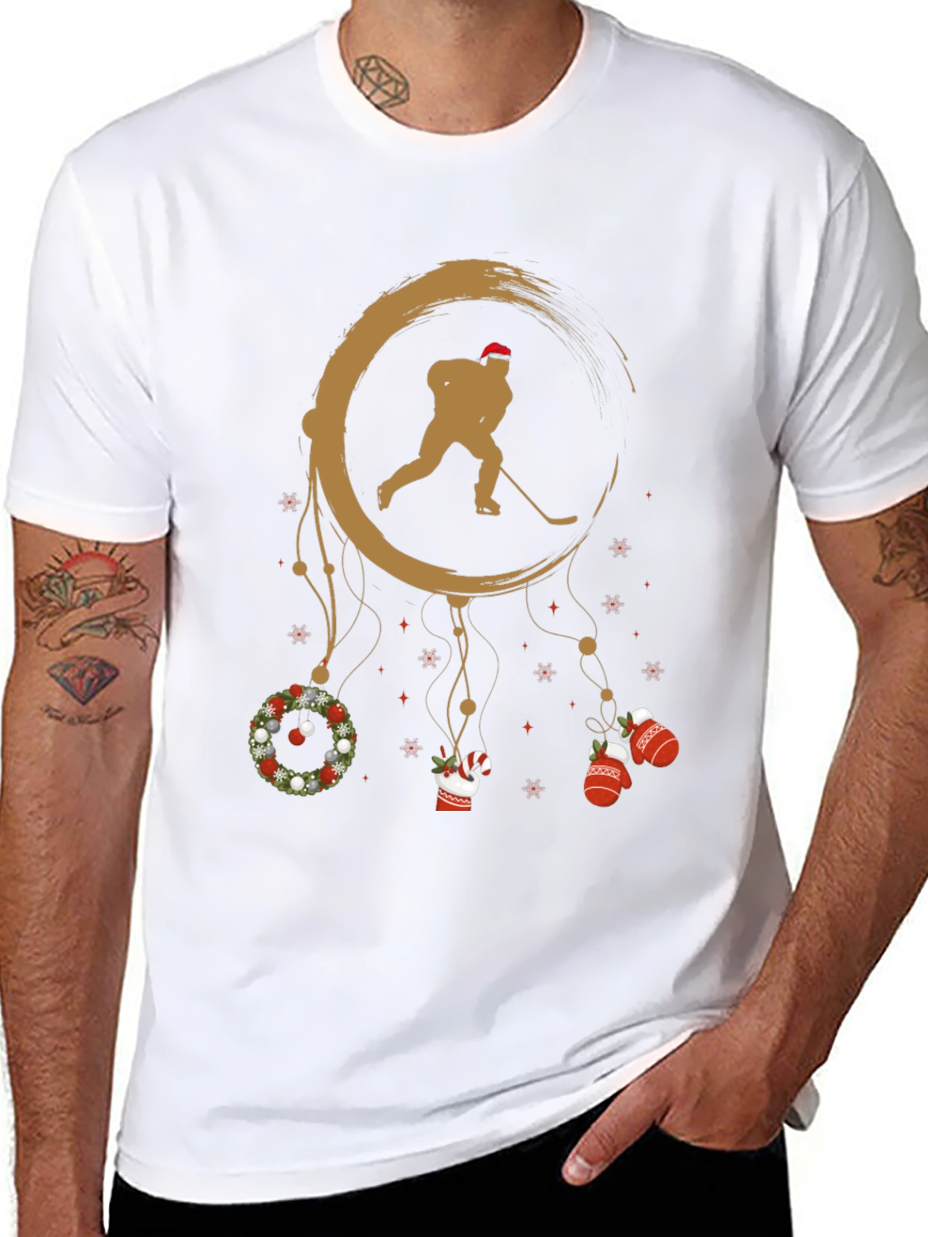 Holiday Hockey Dreamcatcher Graphic Tee