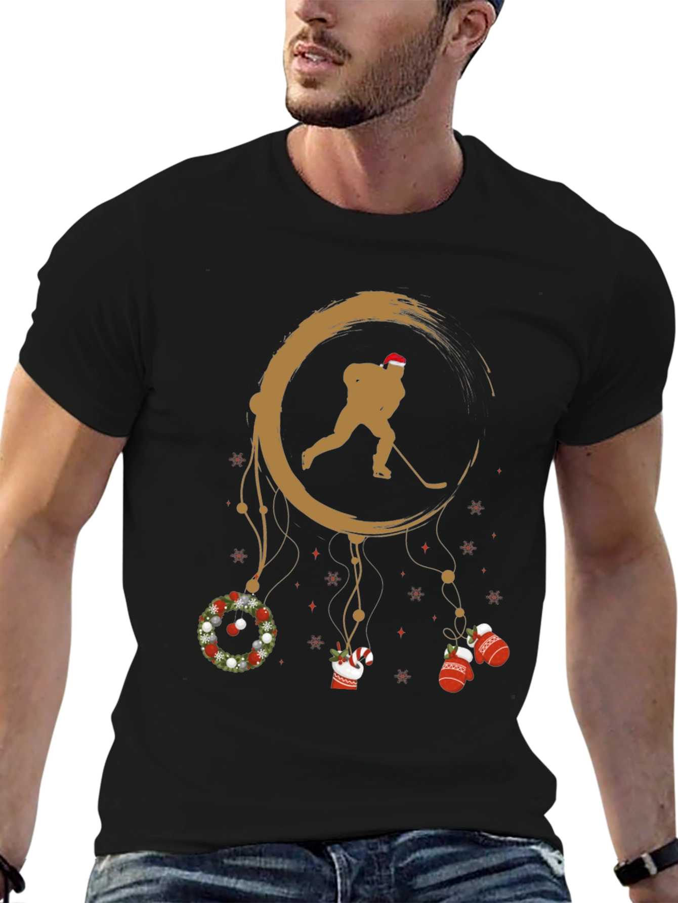 Holiday Hockey Dreamcatcher Graphic Tee