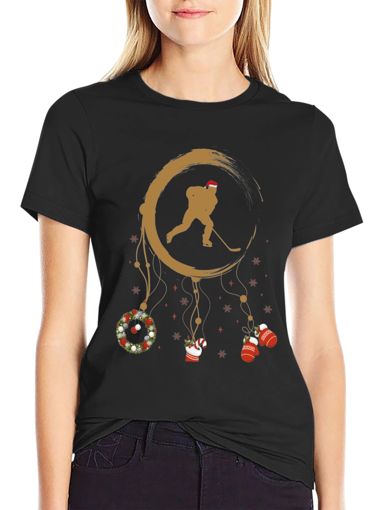 Holiday Hockey Dreamcatcher Graphic Tee