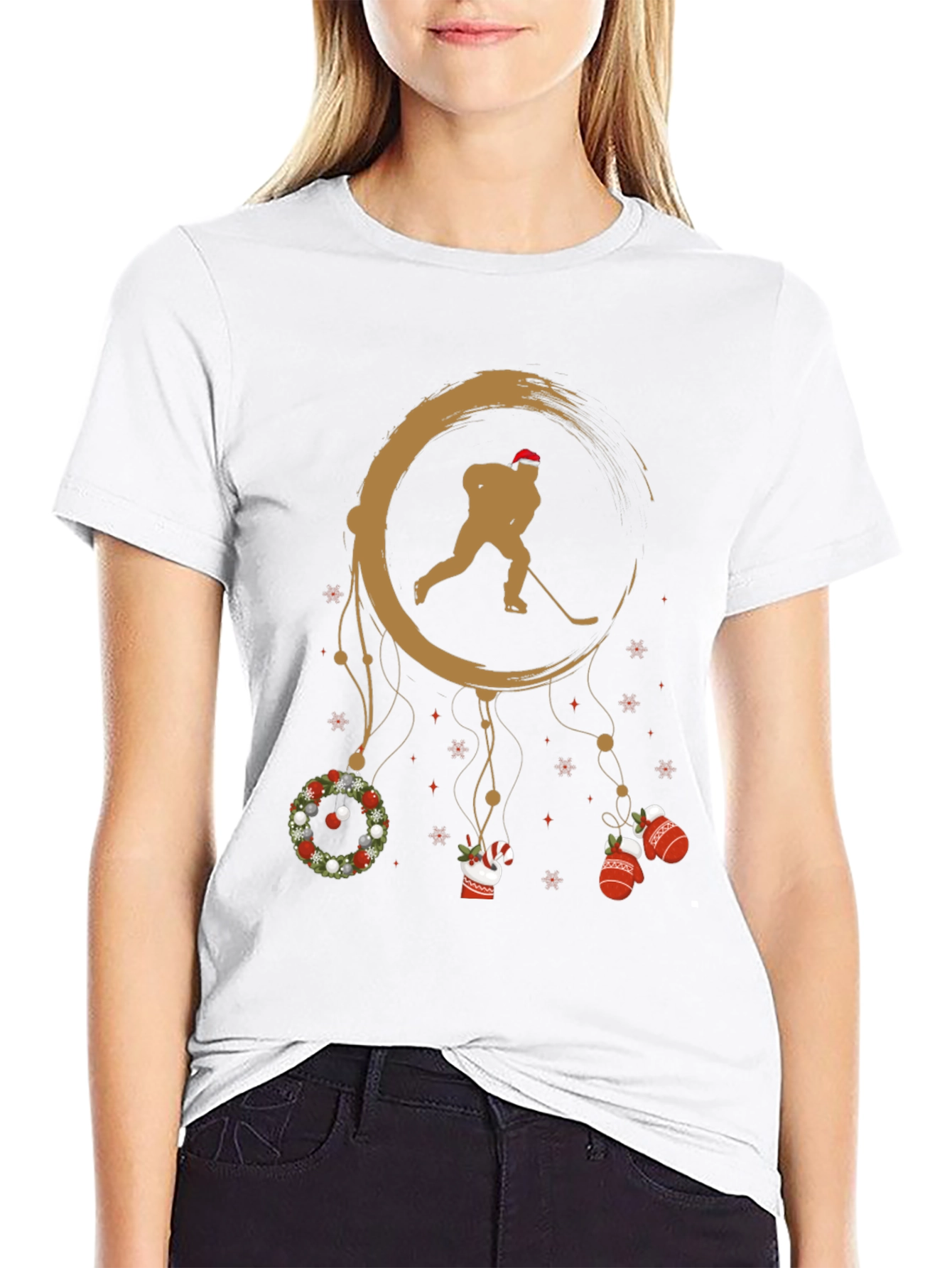Holiday Hockey Dreamcatcher Graphic Tee