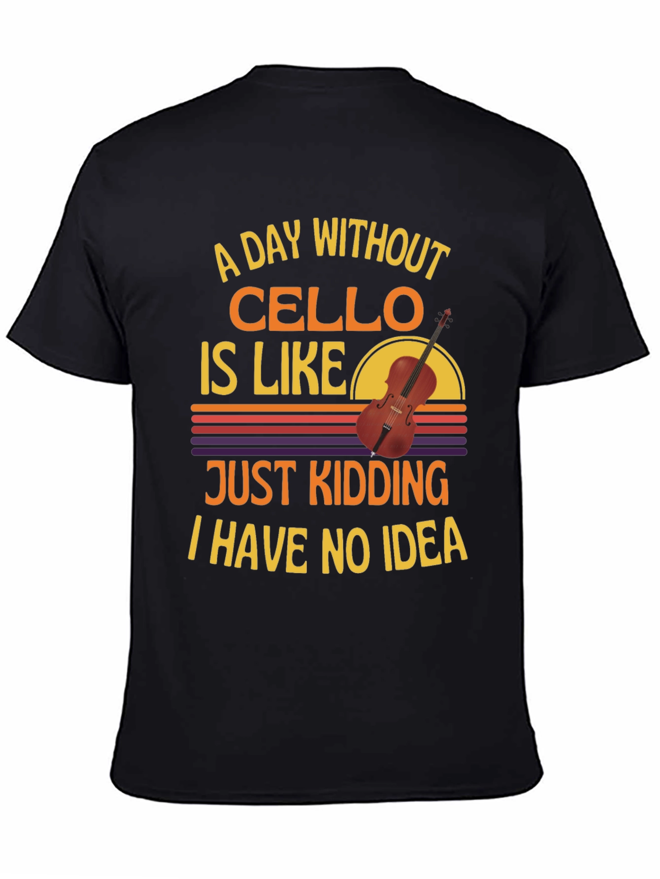 Cello Player Graphic T-Shirt