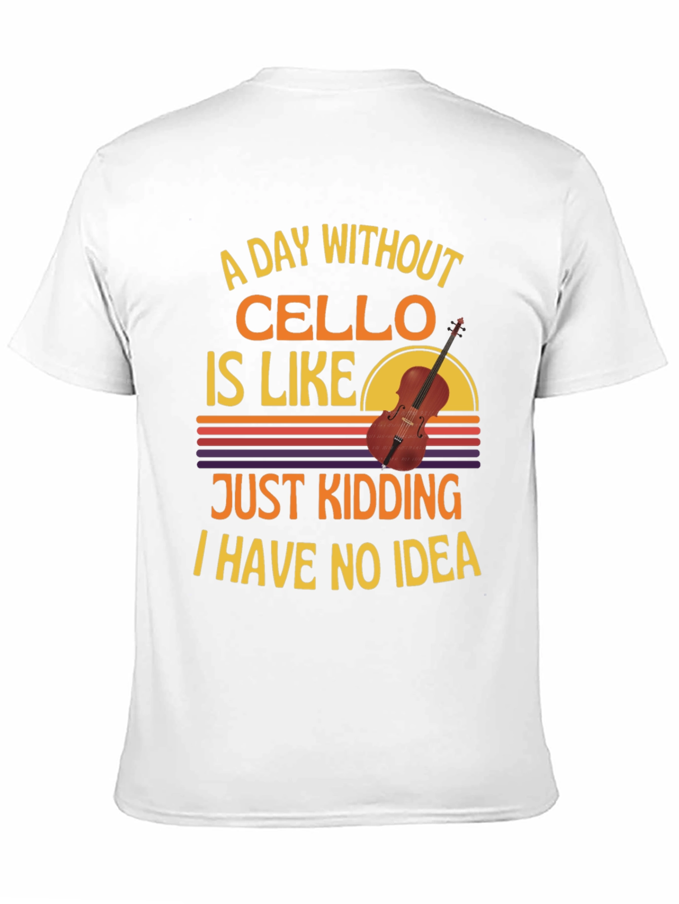 Cello Player Graphic T-Shirt