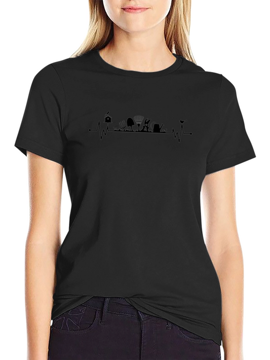Gardener Heartbeat T-Shirt - Black