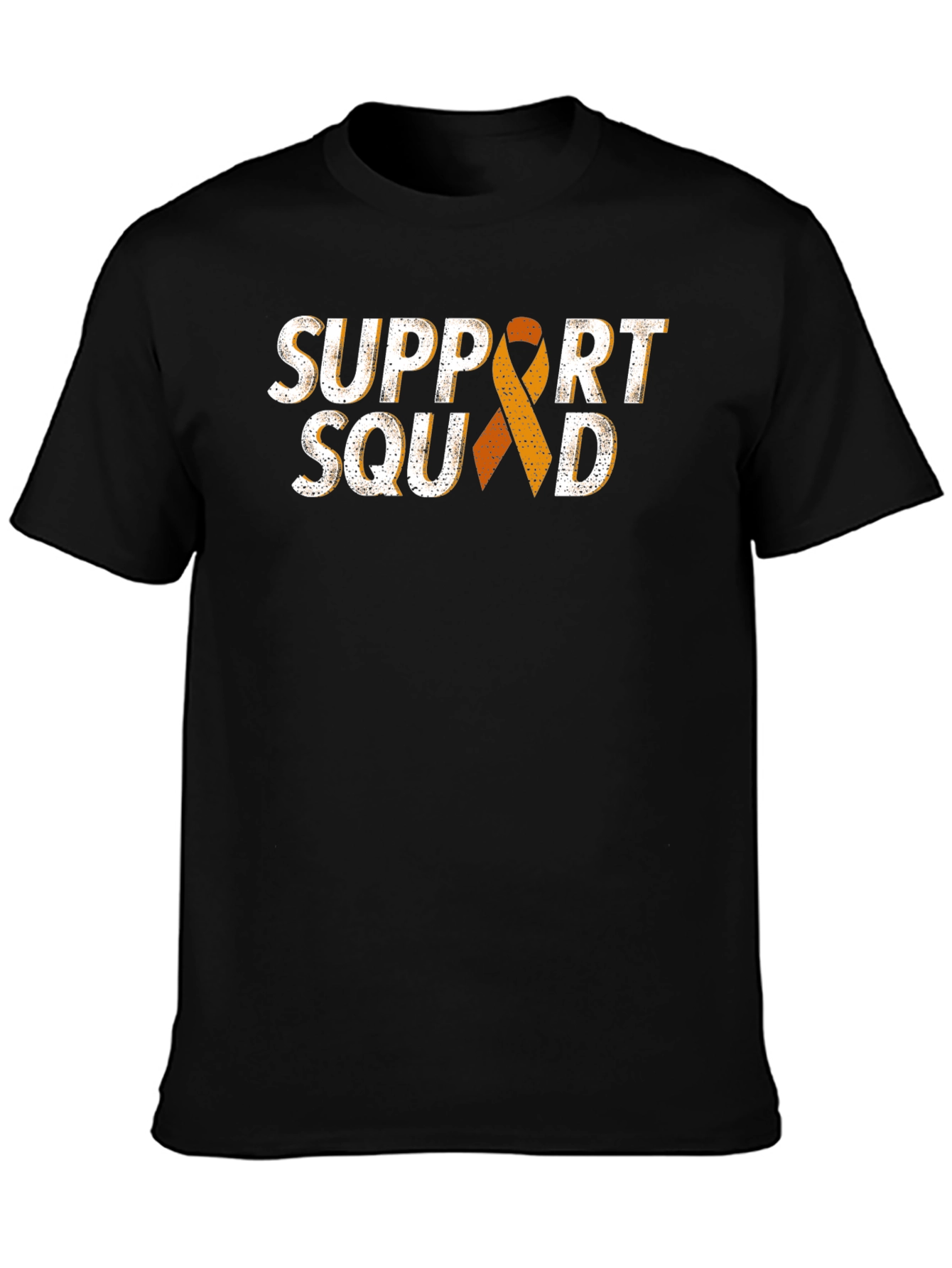 Support Squad T-Shirt - Black Ribbon Awareness Tee