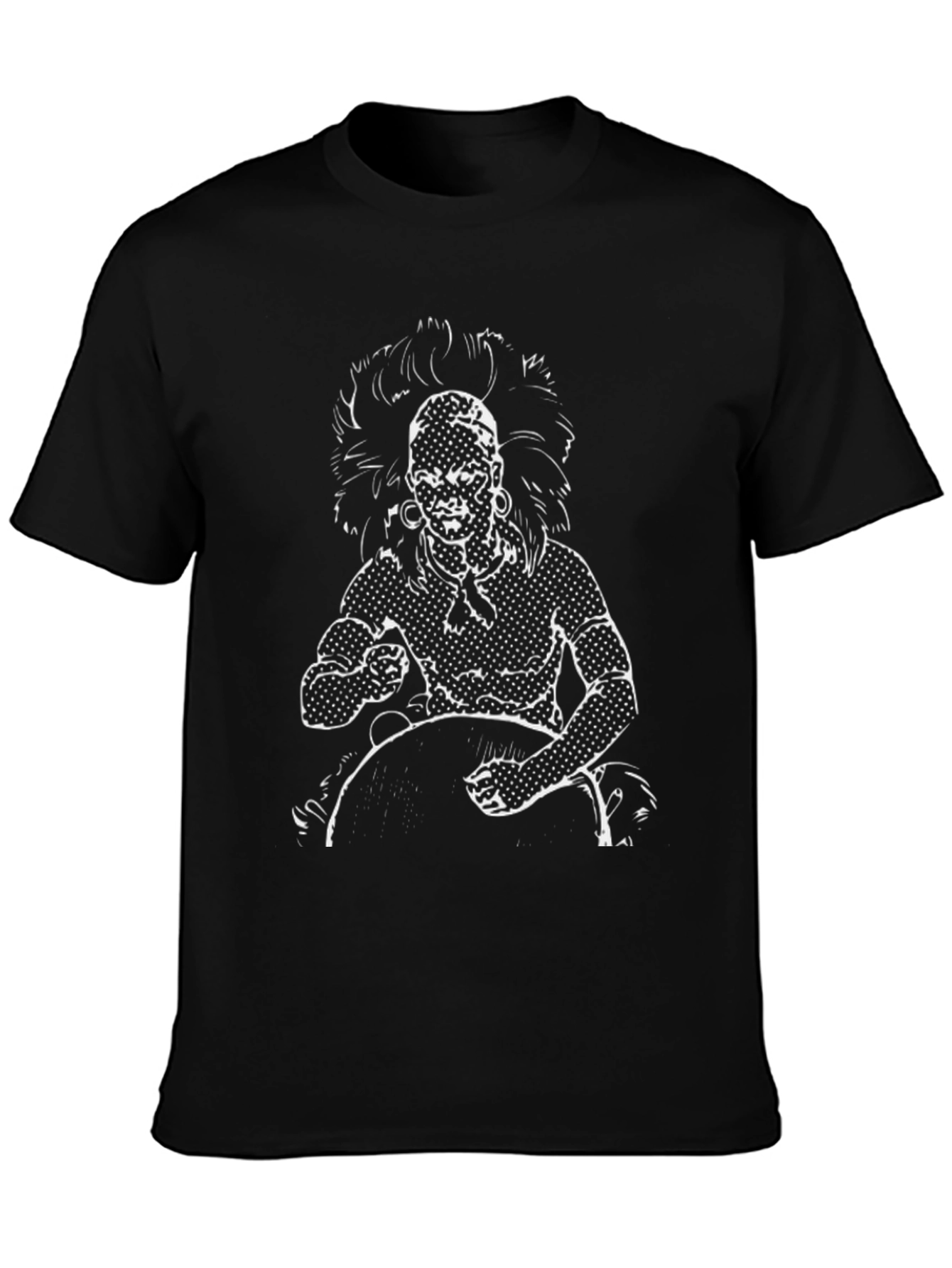 Tribal Drummer Graphic Tee - Bold & Unique