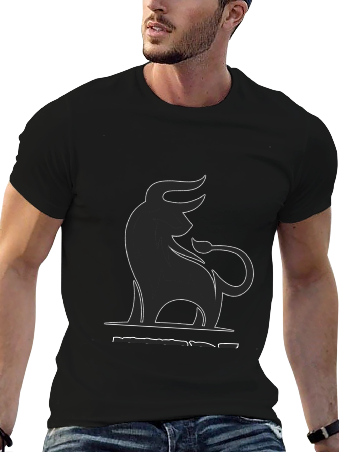 Black Bull Graphic Tee - Stylish & Comfortable