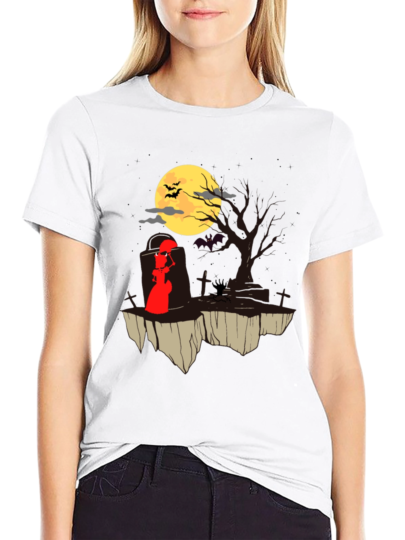 Halloween T-Shirt: Grim Reaper Moon Design