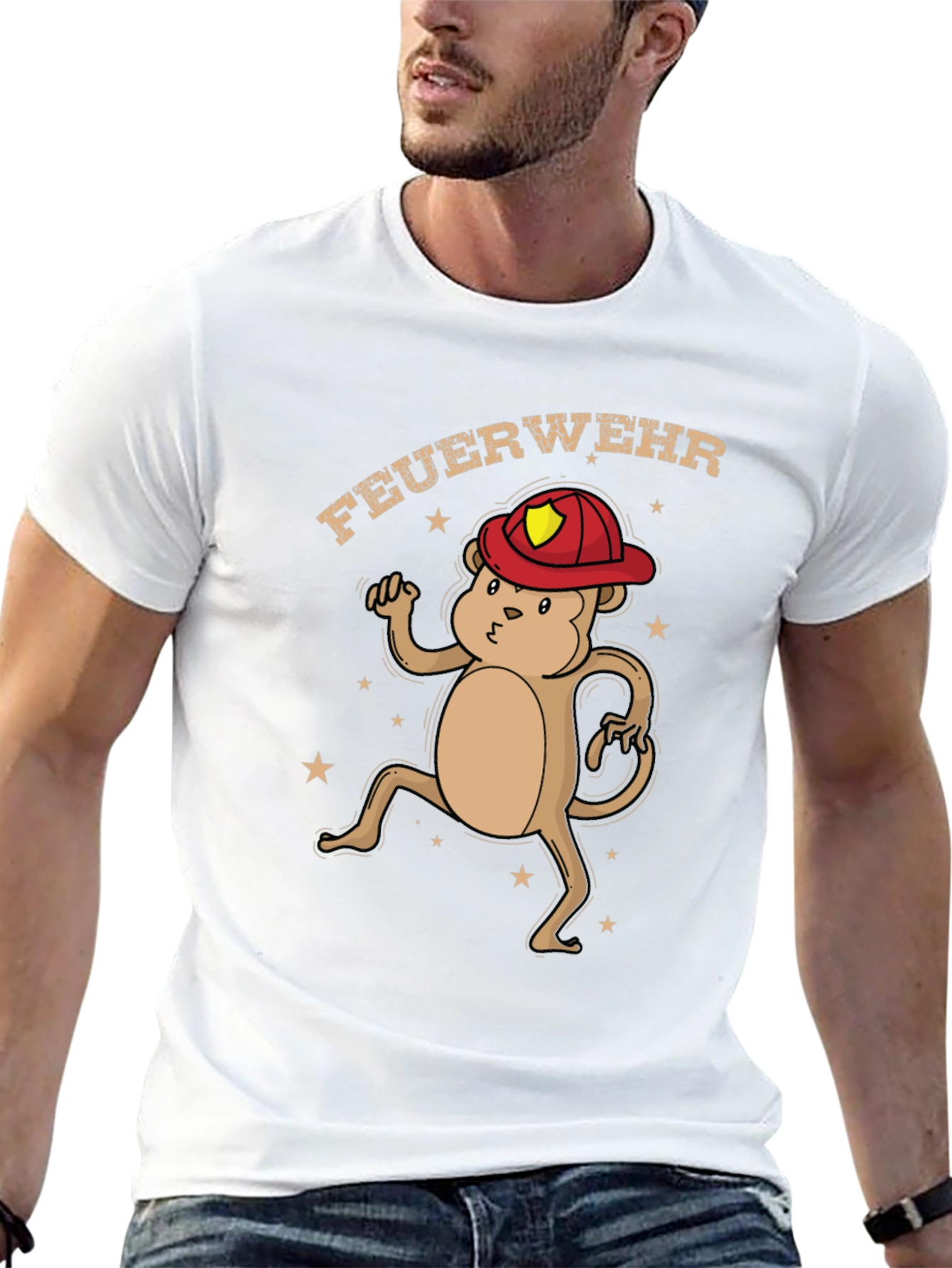 Firefighter Monkey T-Shirt - Unisex