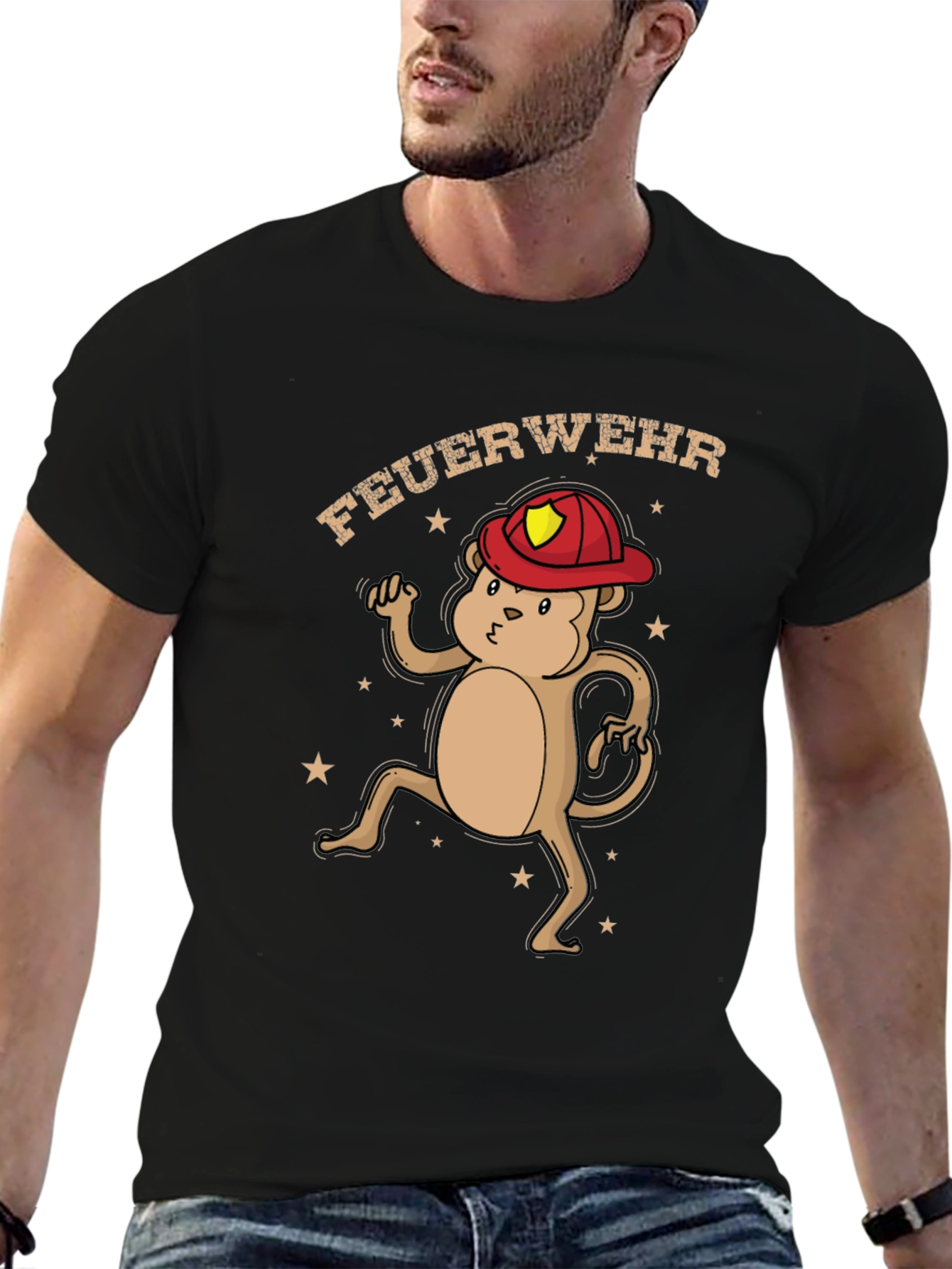Firefighter Monkey T-Shirt - Unisex