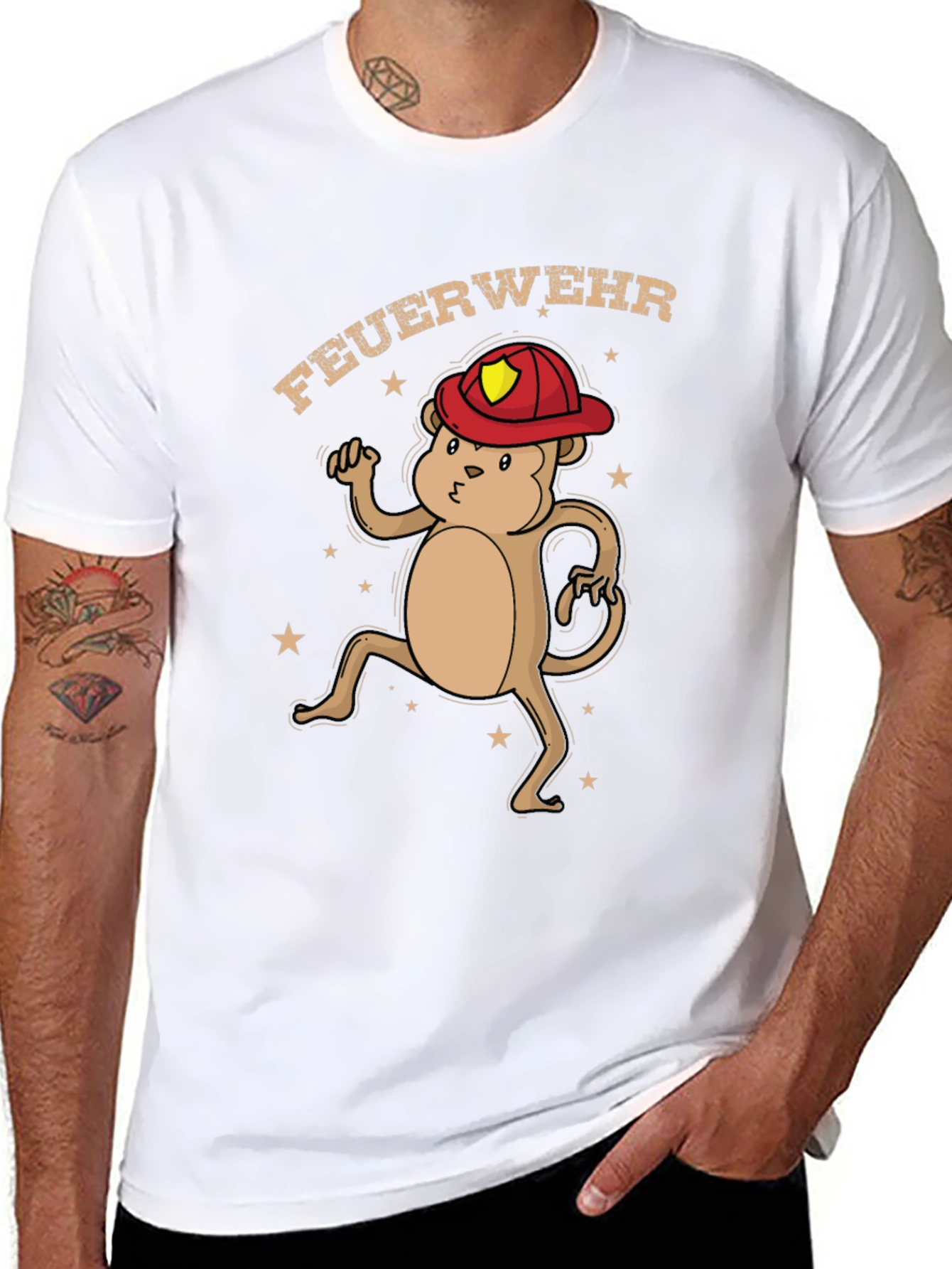 Firefighter Monkey T-Shirt - Unisex