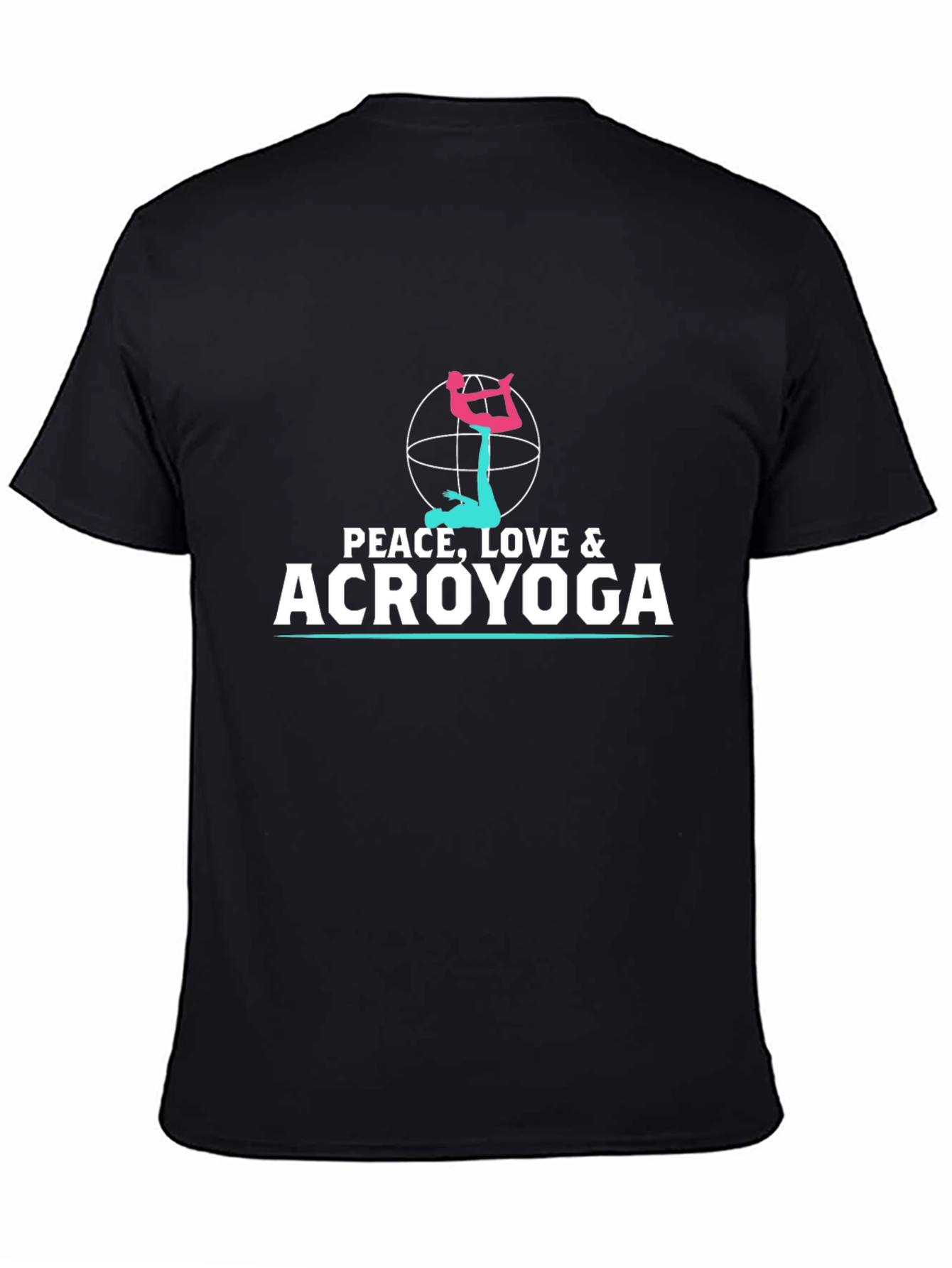 Peace Love Acroyoga Black T-Shirt