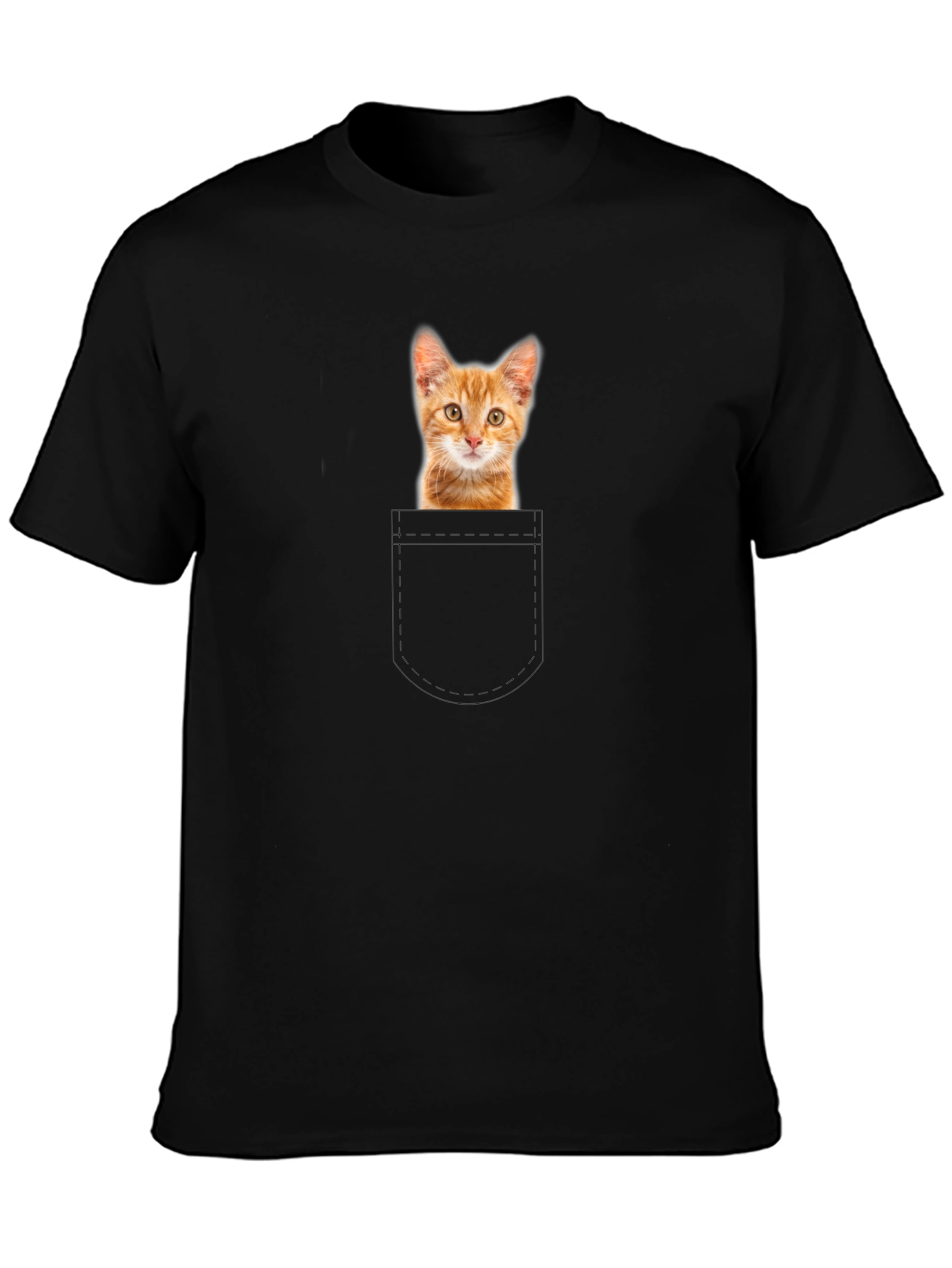Ginger Kitten Pocket T-Shirt
