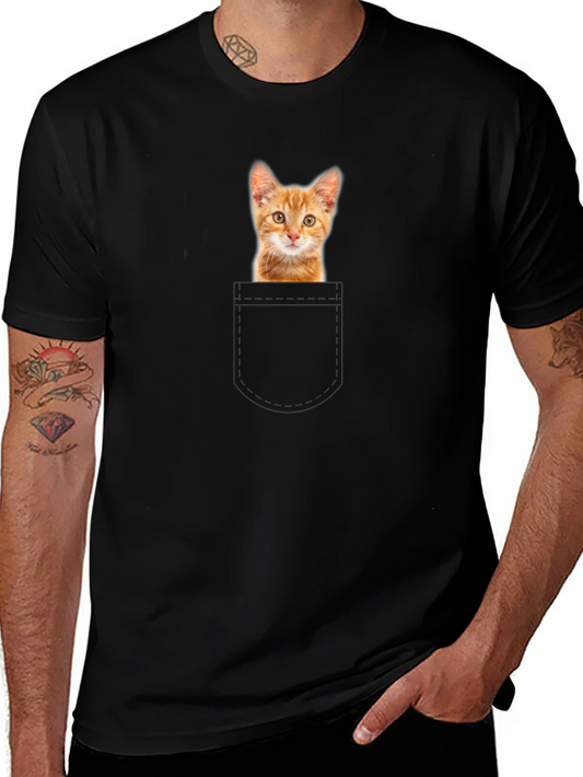 Ginger Kitten Pocket T-Shirt
