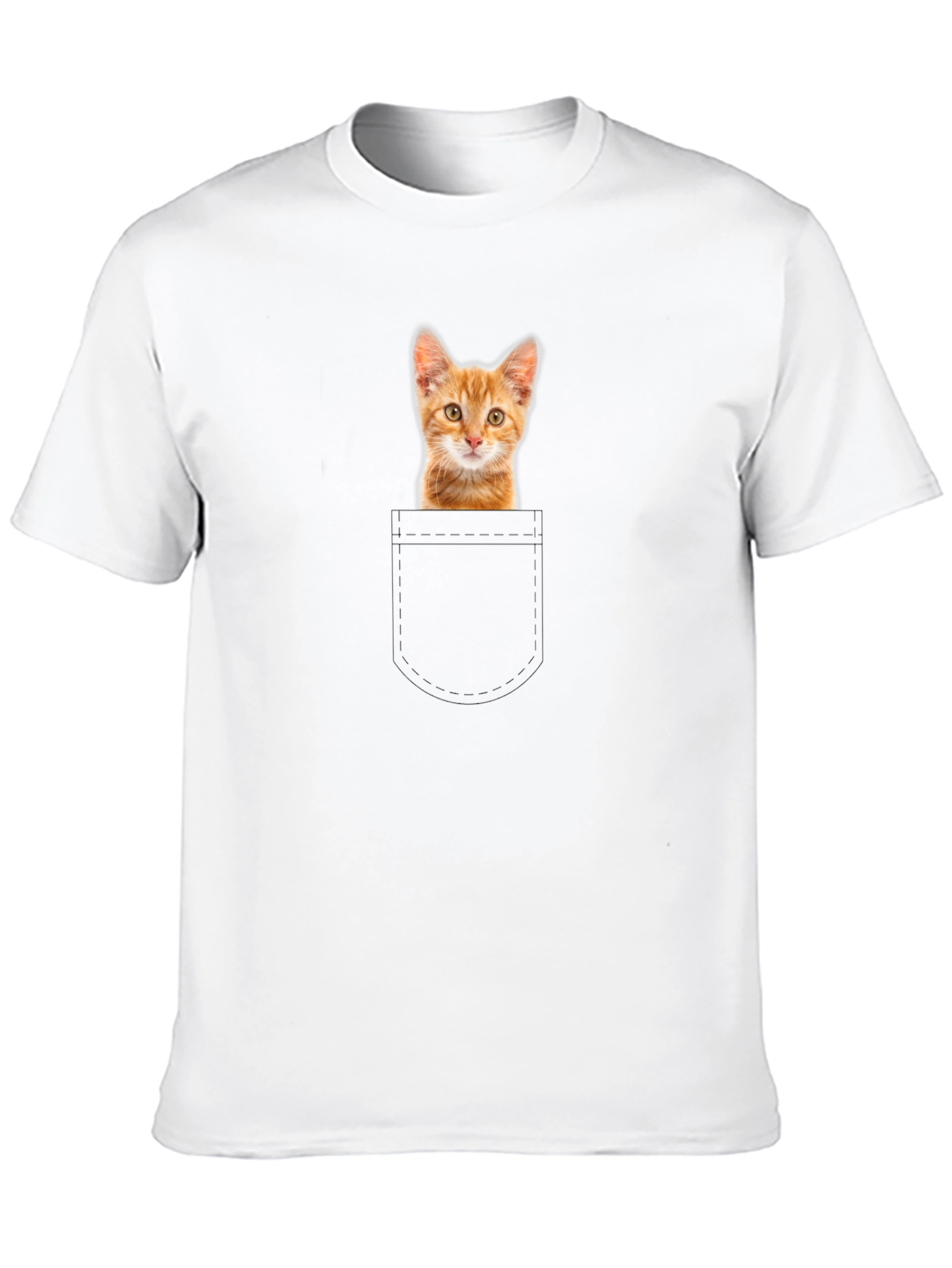 Ginger Kitten Pocket T-Shirt