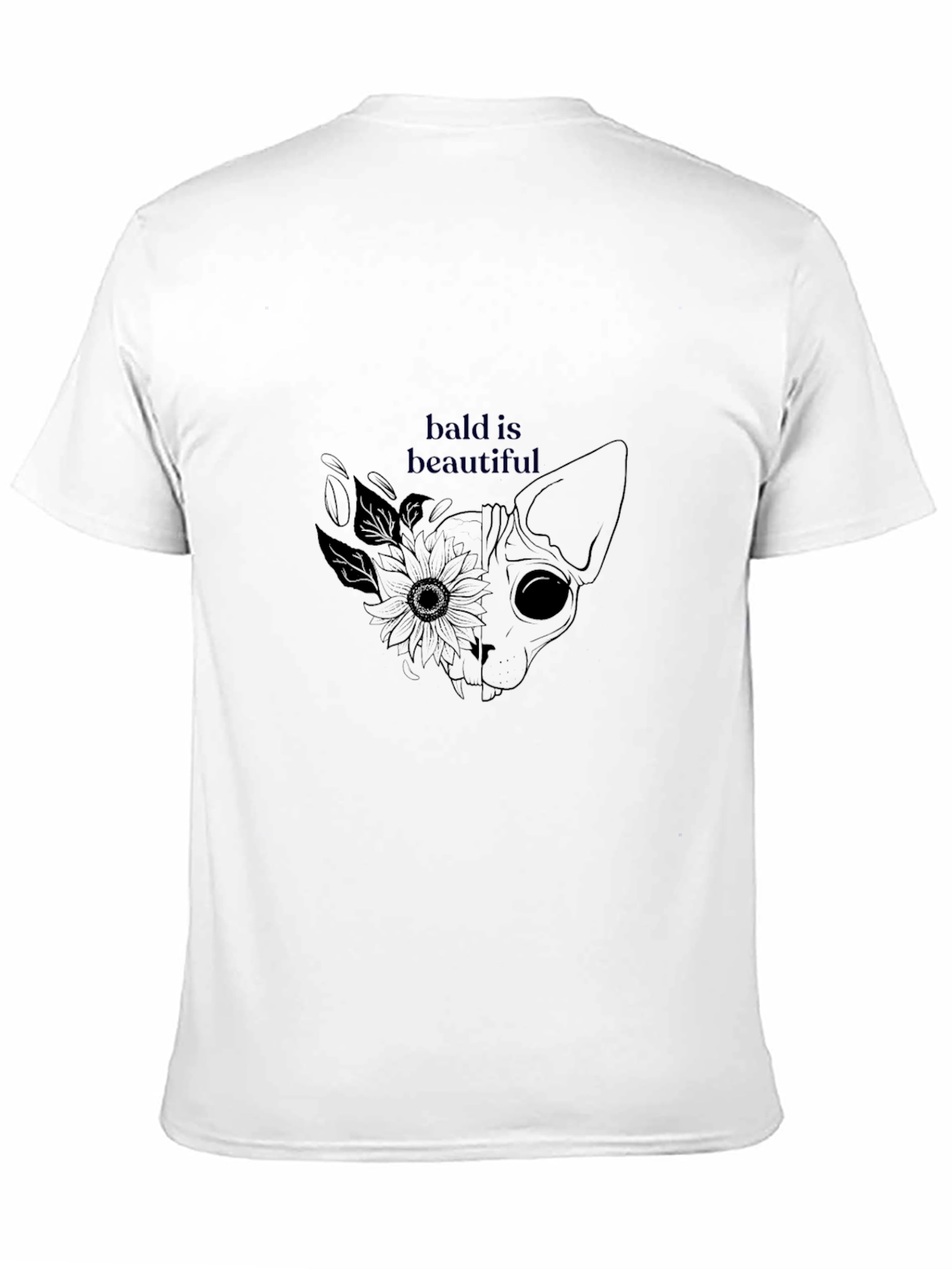 Bald is Beautiful Cat Graphic Tee - Unisex