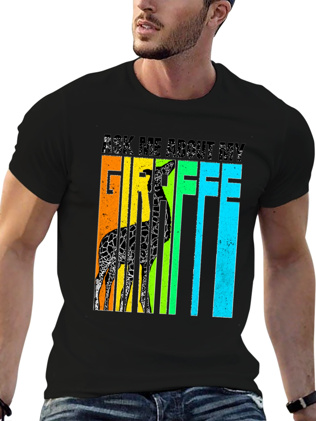 Ask Me About My Giraffe T-Shirt - Novelty Tee