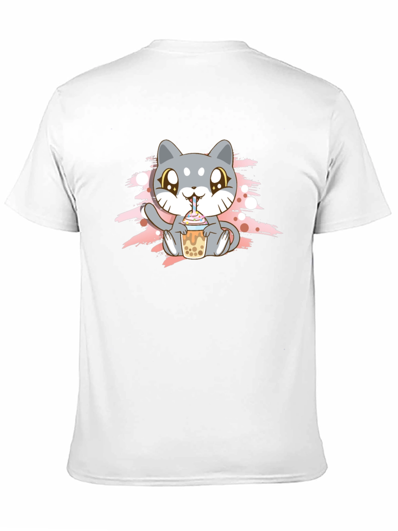 Cute Cat Boba Tea T-Shirt - Kawaii Style