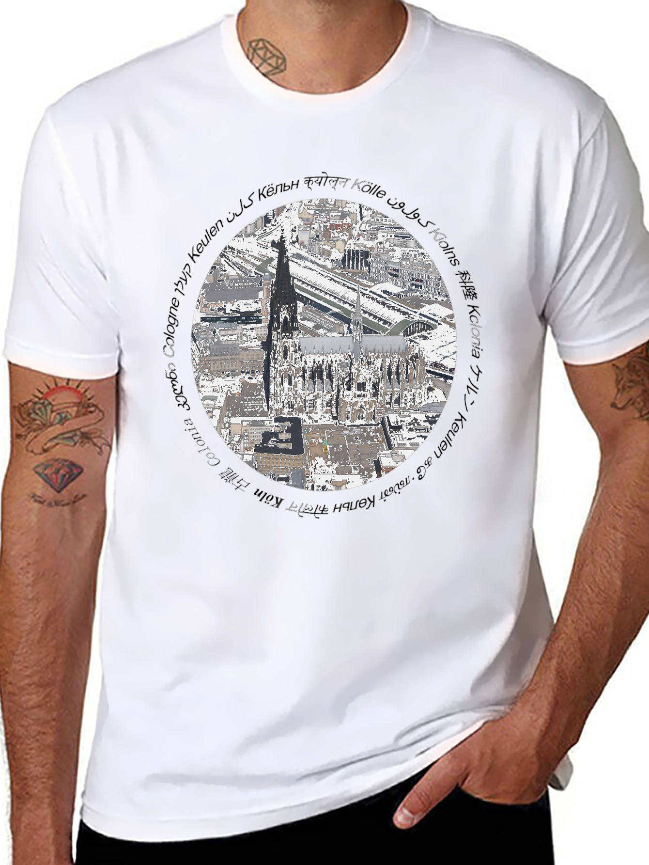 Cologne Cathedral T-Shirt - Architectural Landmark Tee