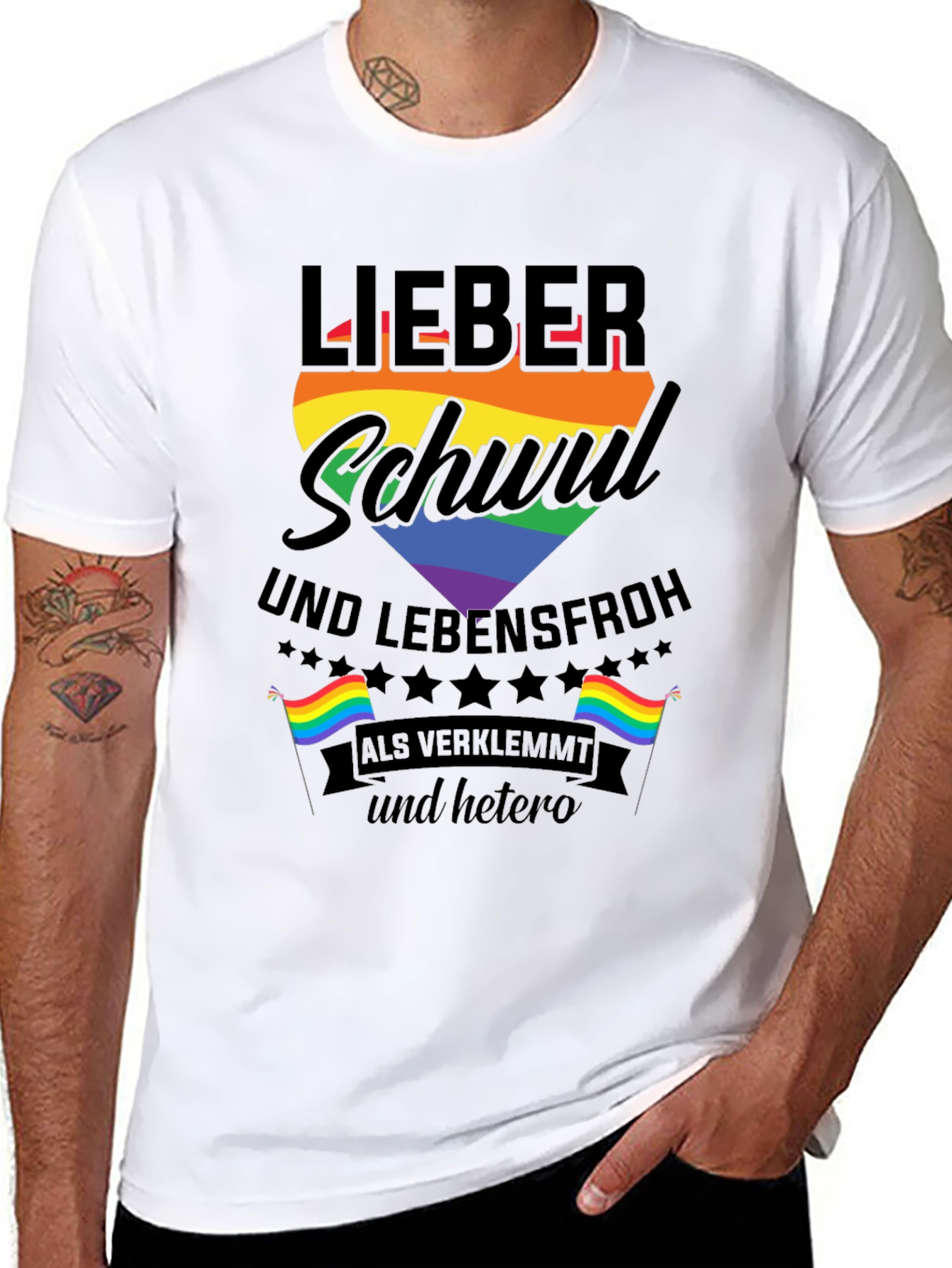 LGBTQ Pride Lieber Schwul T-Shirt