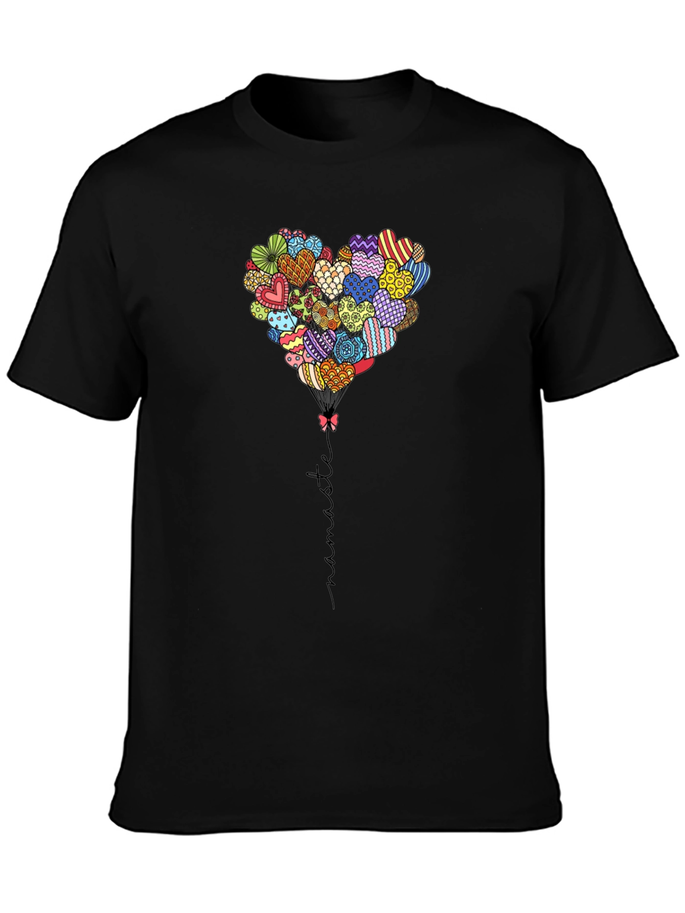 Heart Balloon Namaste Graphic Tee