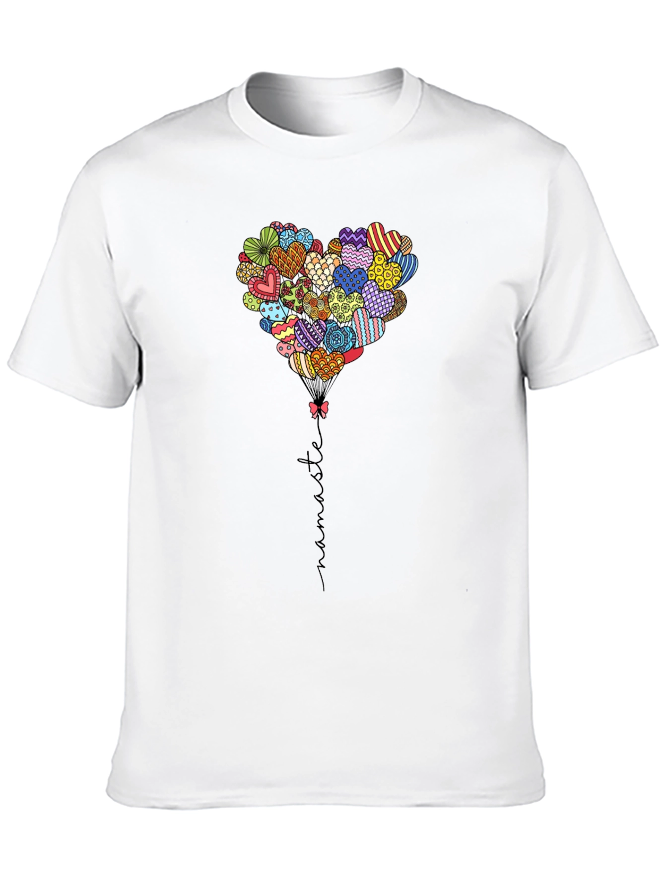 Heart Balloon Namaste Graphic Tee