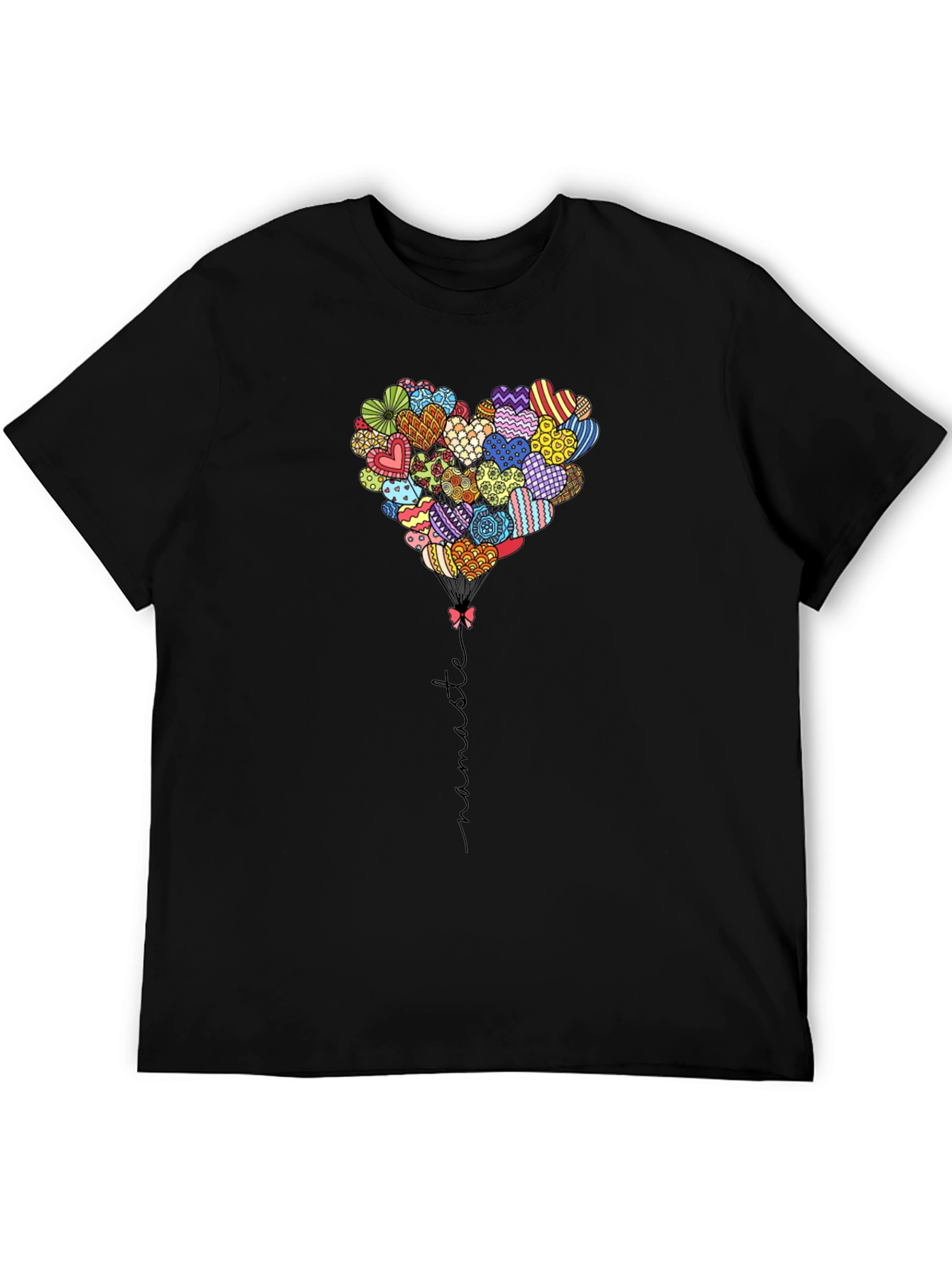 Heart Balloon Namaste Graphic Tee