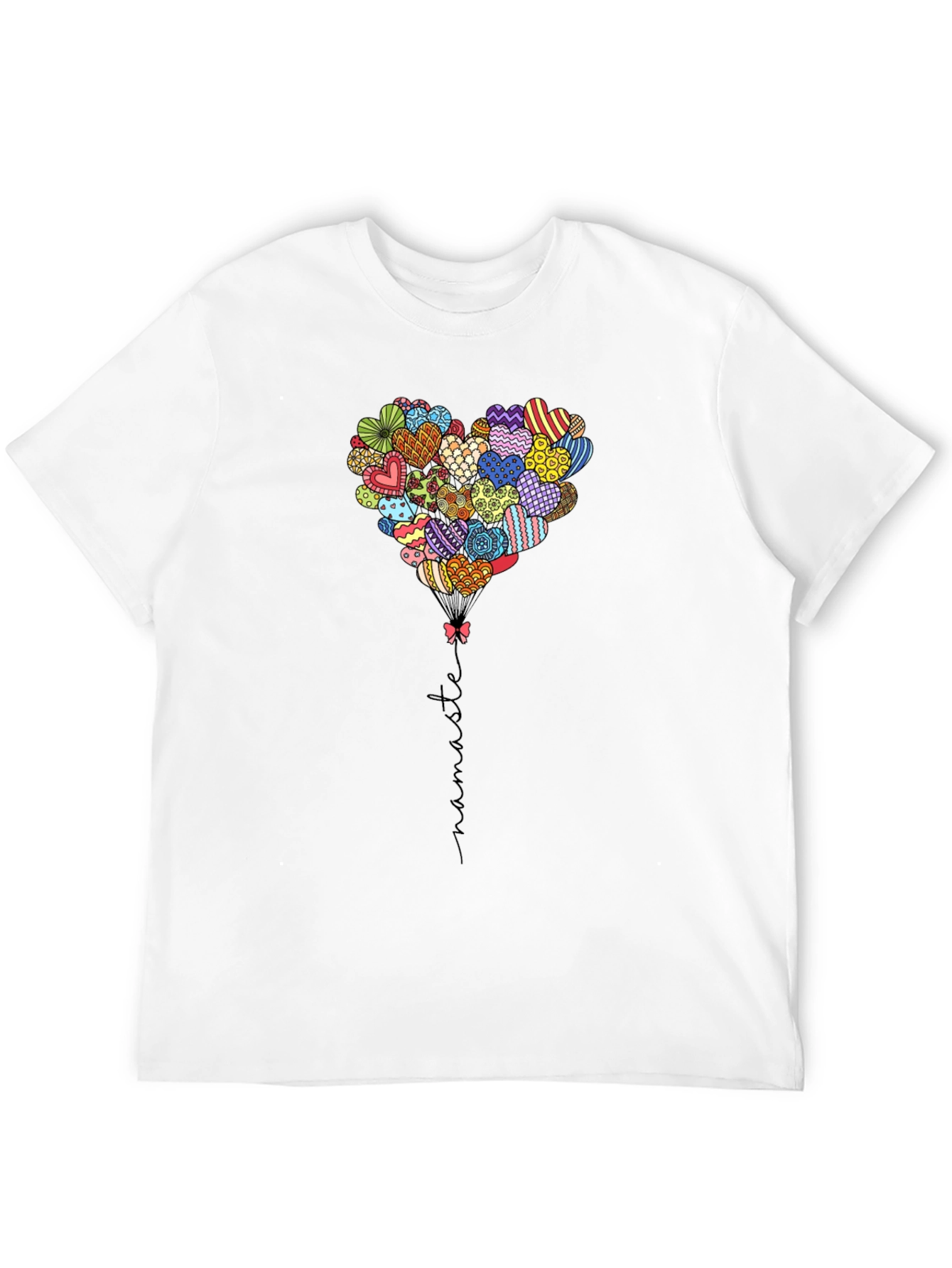 Heart Balloon Namaste Graphic Tee