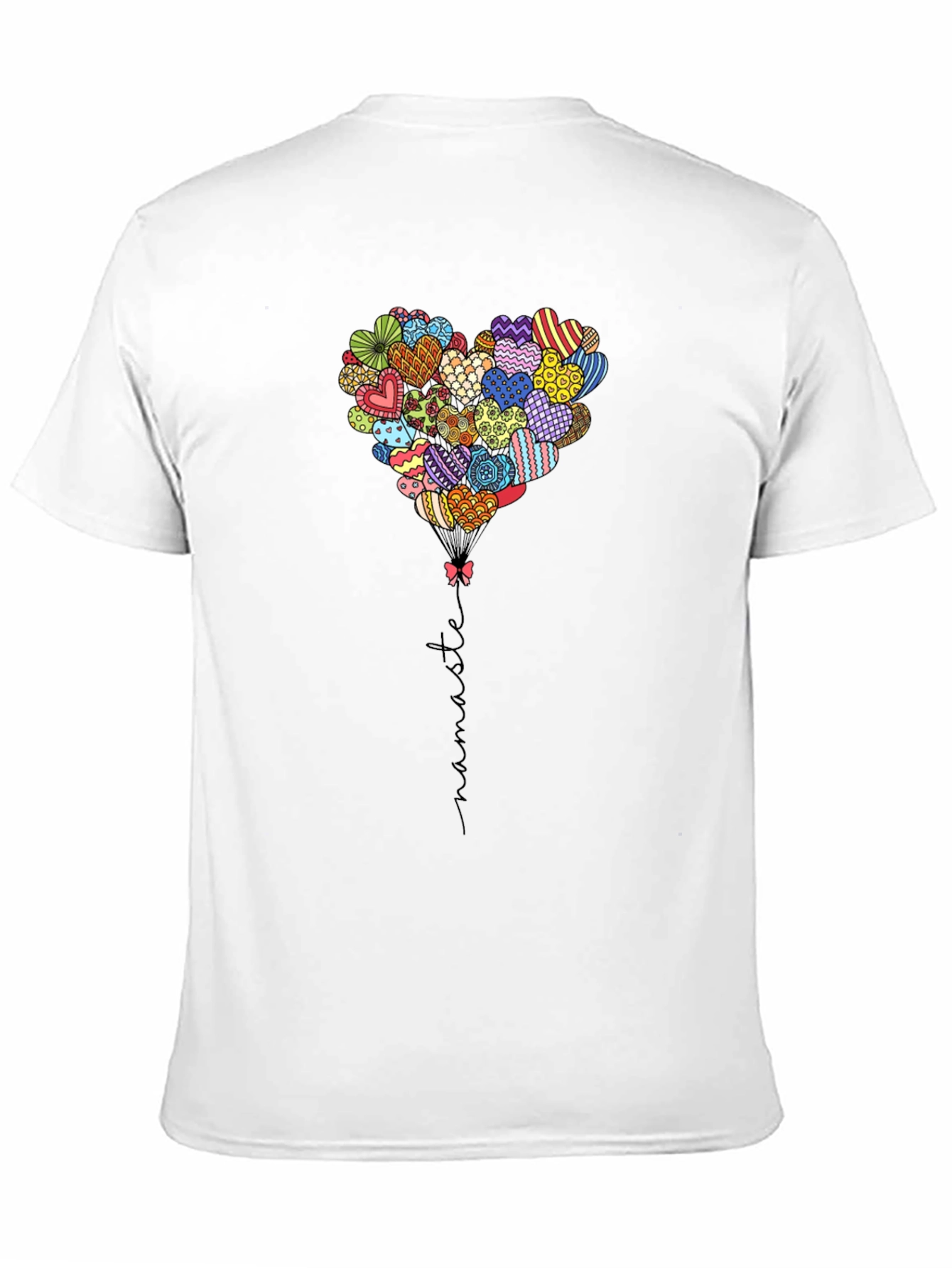 Heart Balloon Namaste Graphic Tee