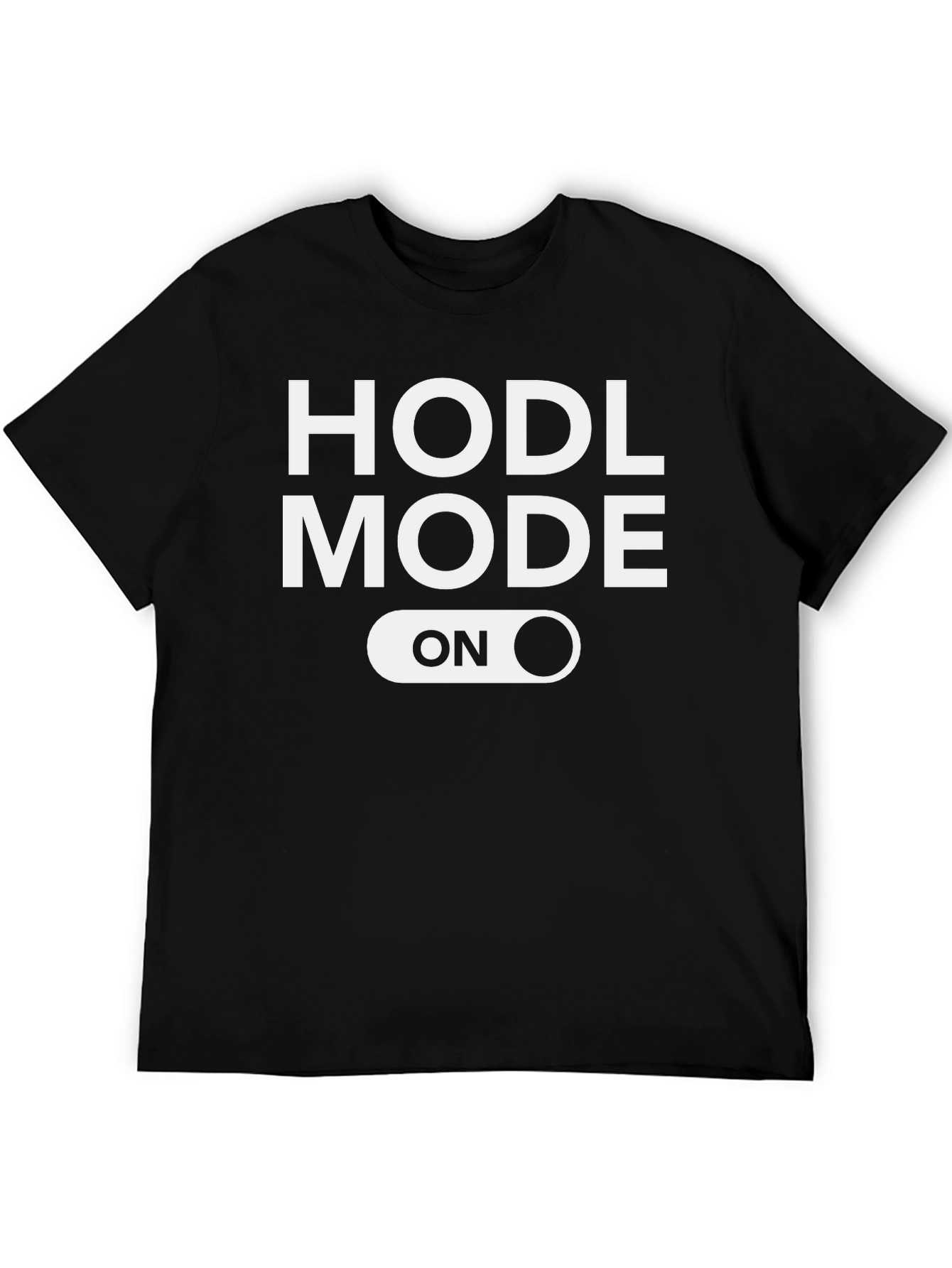 HODL Mode ON Black T-Shirt Crypto Currency Apparel