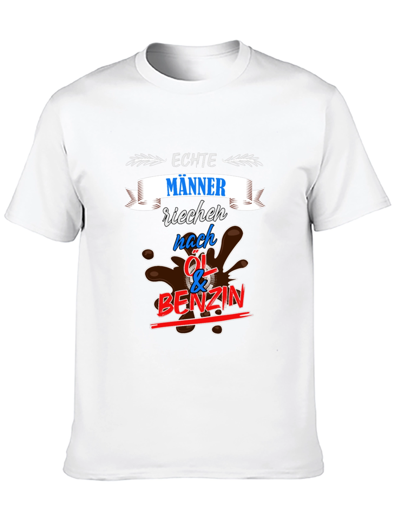 Echte Manner Oil & Benzin Graphic T-Shirt
