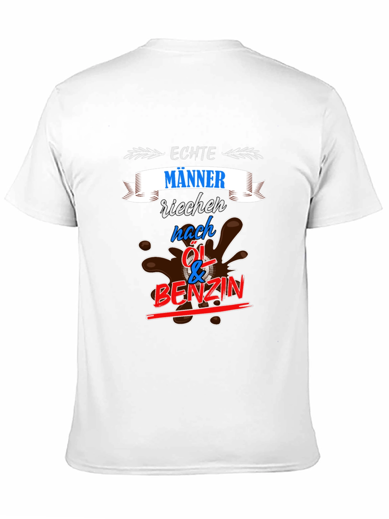 Echte Manner Oil & Benzin Graphic T-Shirt