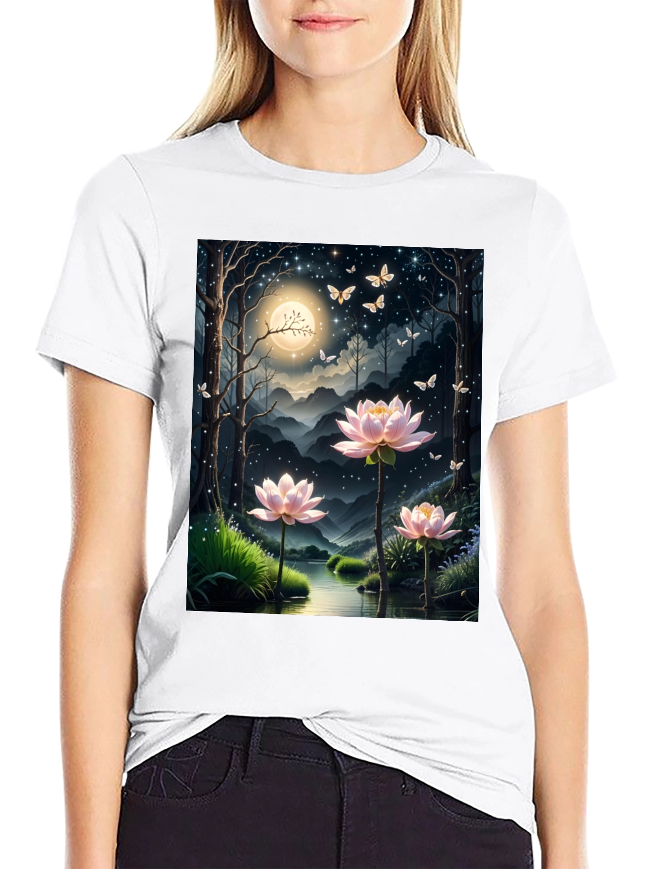 Lotus Pond Graphic Tee