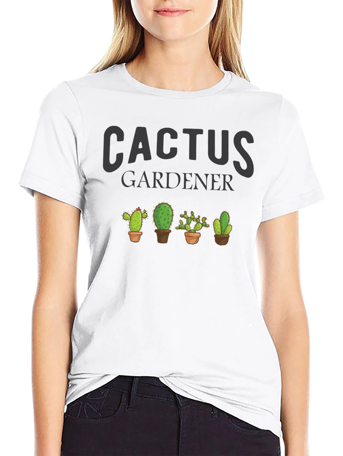 Cactus Gardener Graphic T-Shirt - Plant Lover Tee