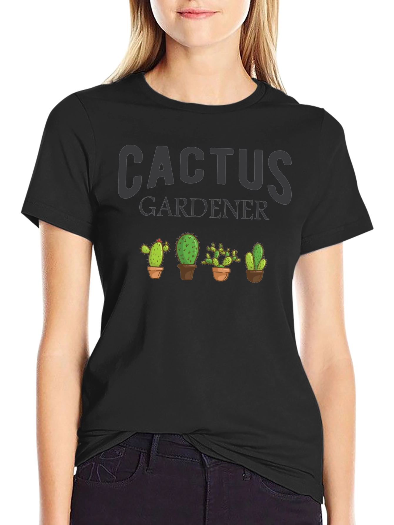 Cactus Gardener Graphic T-Shirt - Plant Lover Tee